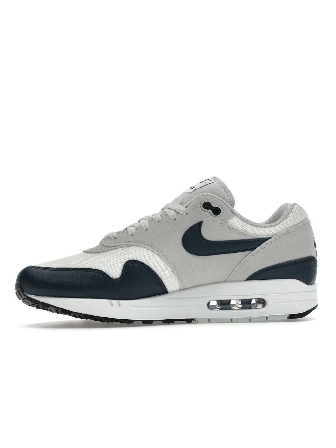 Мужские кроссовки с амортизацией Nike Air Max 1 Essential — изображение 3 из 4, белый темно-синий