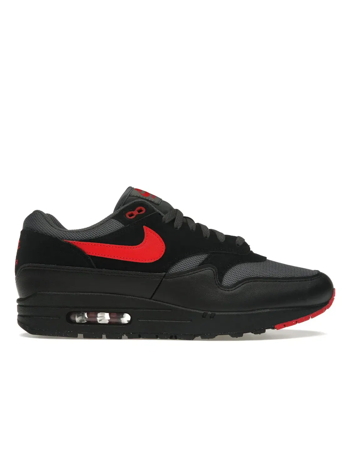 Мужские кроссовки Lifestyle Nike Air Max 1 Essential — изображение 1 из 4, черный/красный/серый