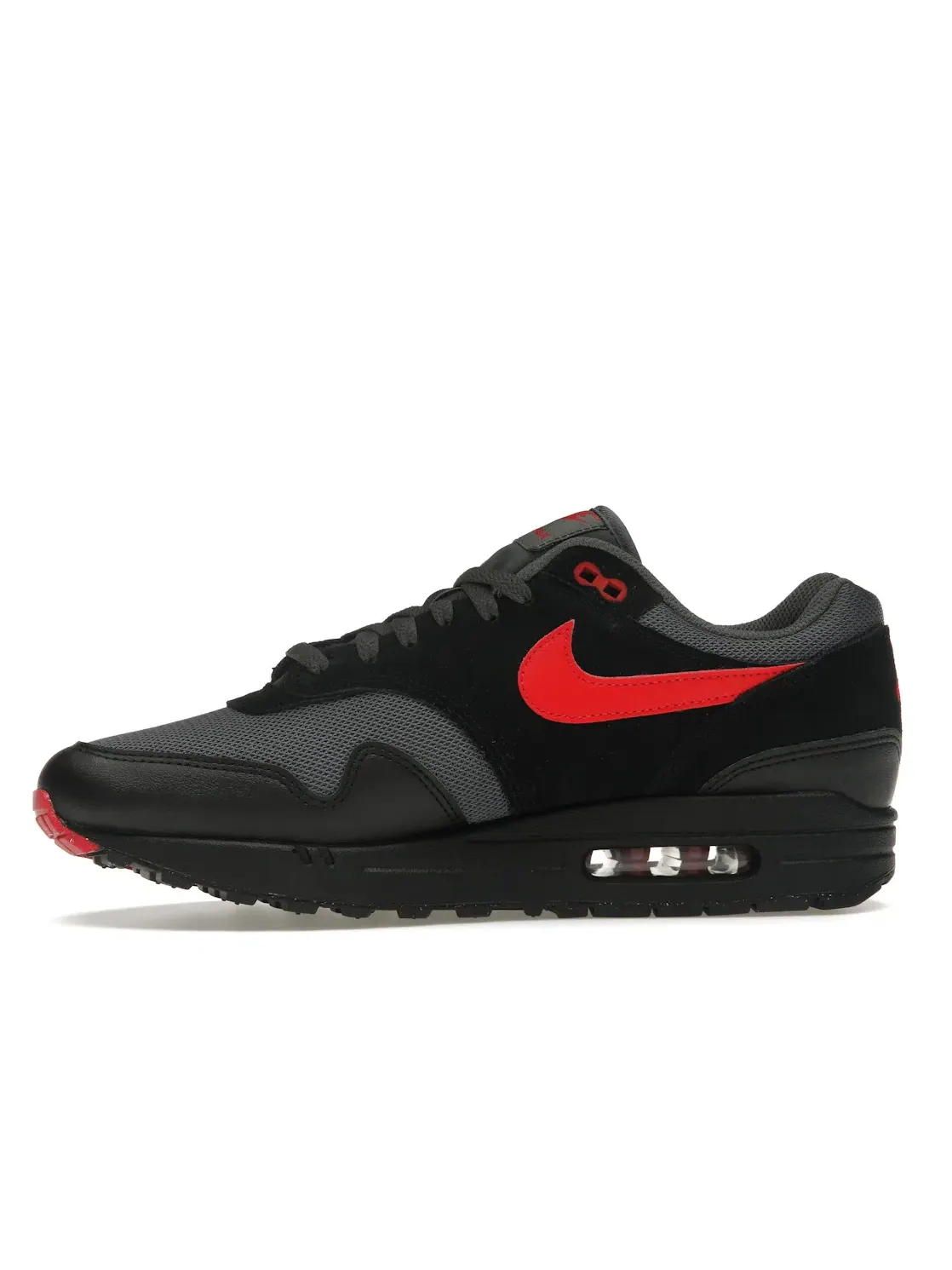 Мужские кроссовки Lifestyle Nike Air Max 1 Essential — изображение 3 из 4, черный/красный/серый