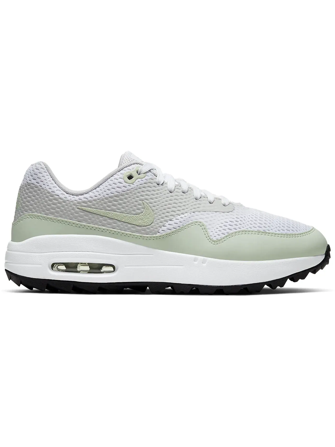 Женские гольф-кроссовки с длинным рукавом Nike Air Max 1 Golf — изображение 1 из 1, белый/серый-черный