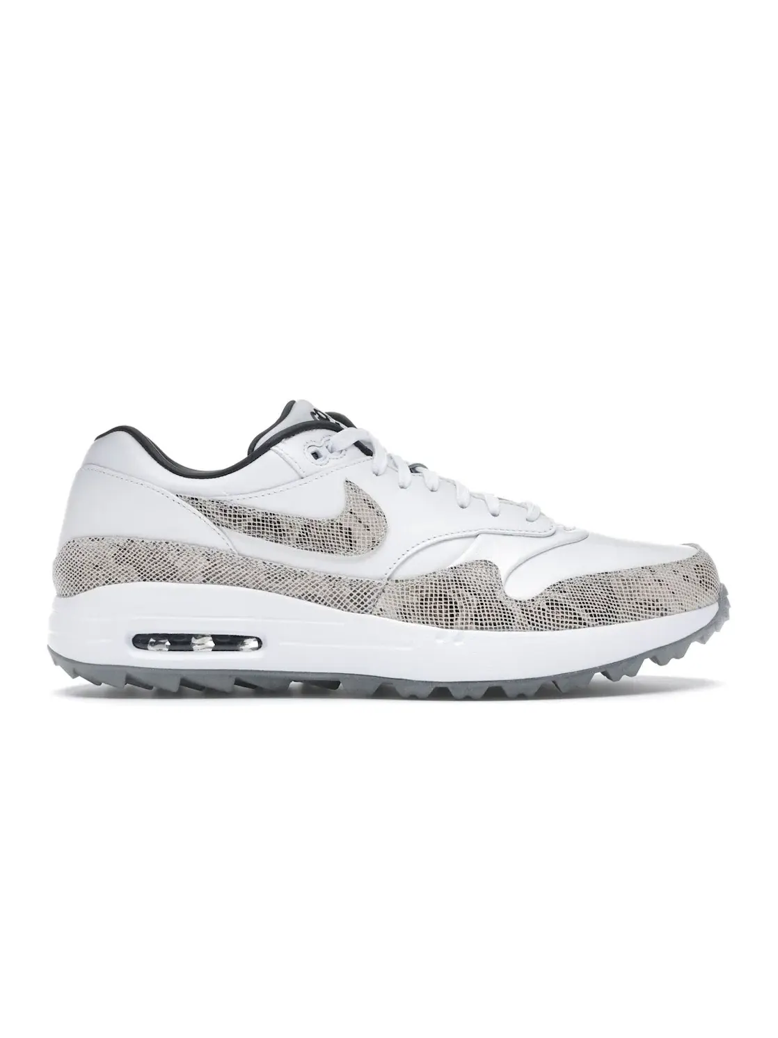 Мужские кроссовки для гольфа с принтом Nike Air Max 1 Golf — изображение 1 из 4, белый/серый