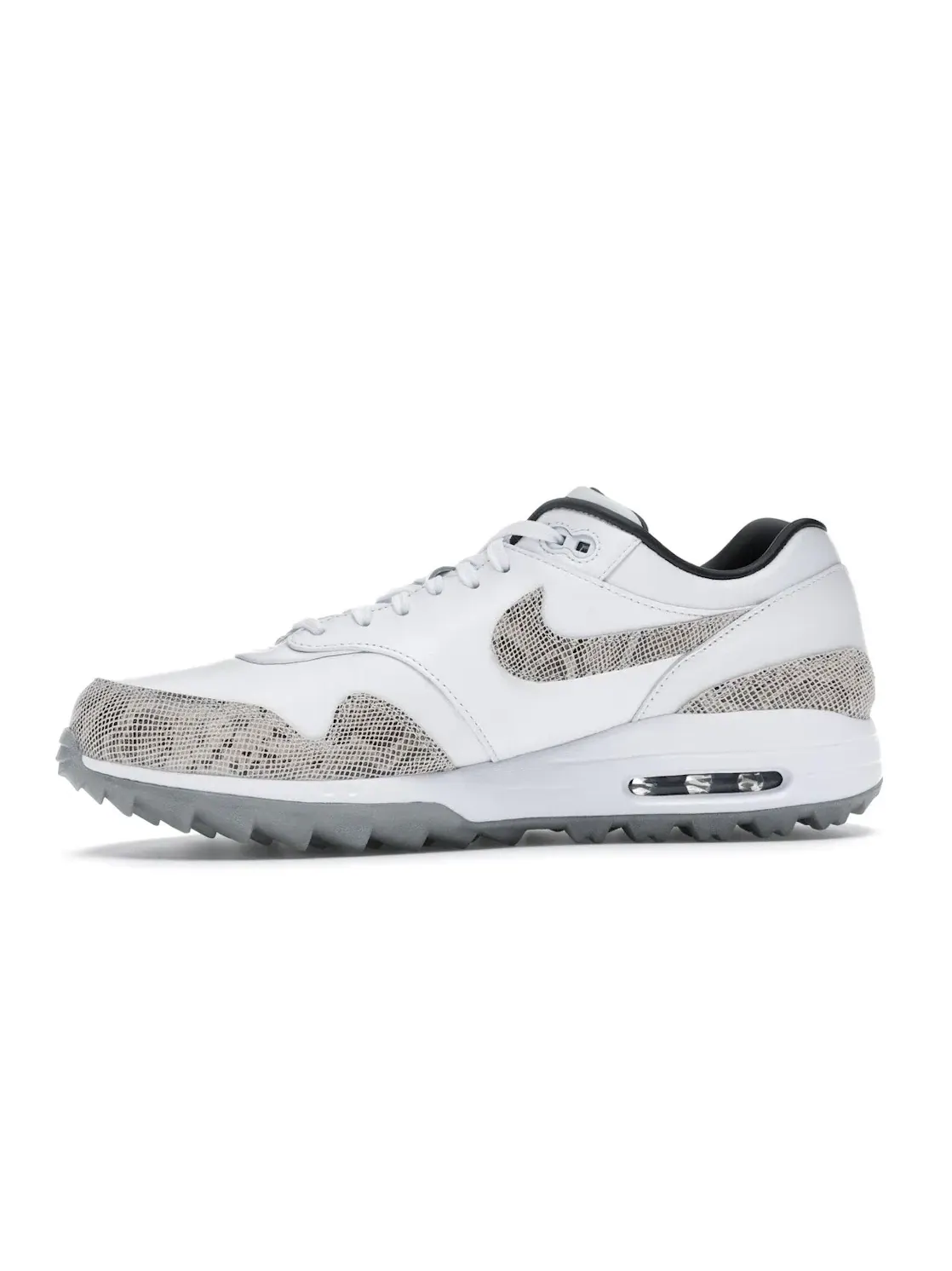 Мужские кроссовки для гольфа с принтом Nike Air Max 1 Golf — изображение 3 из 4, белый/серый
