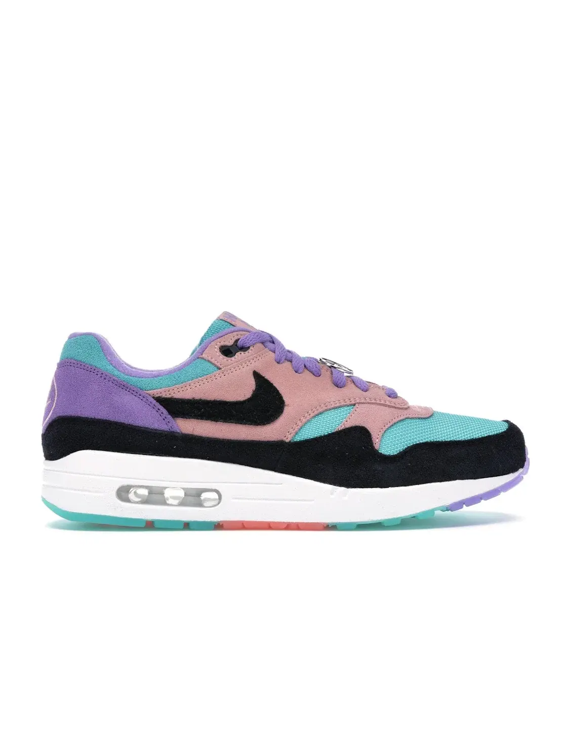 Мужские кроссовки с многоцветным верхом Nike Air Max 1 — изображение 1 из 4, фиолетовый/черный
