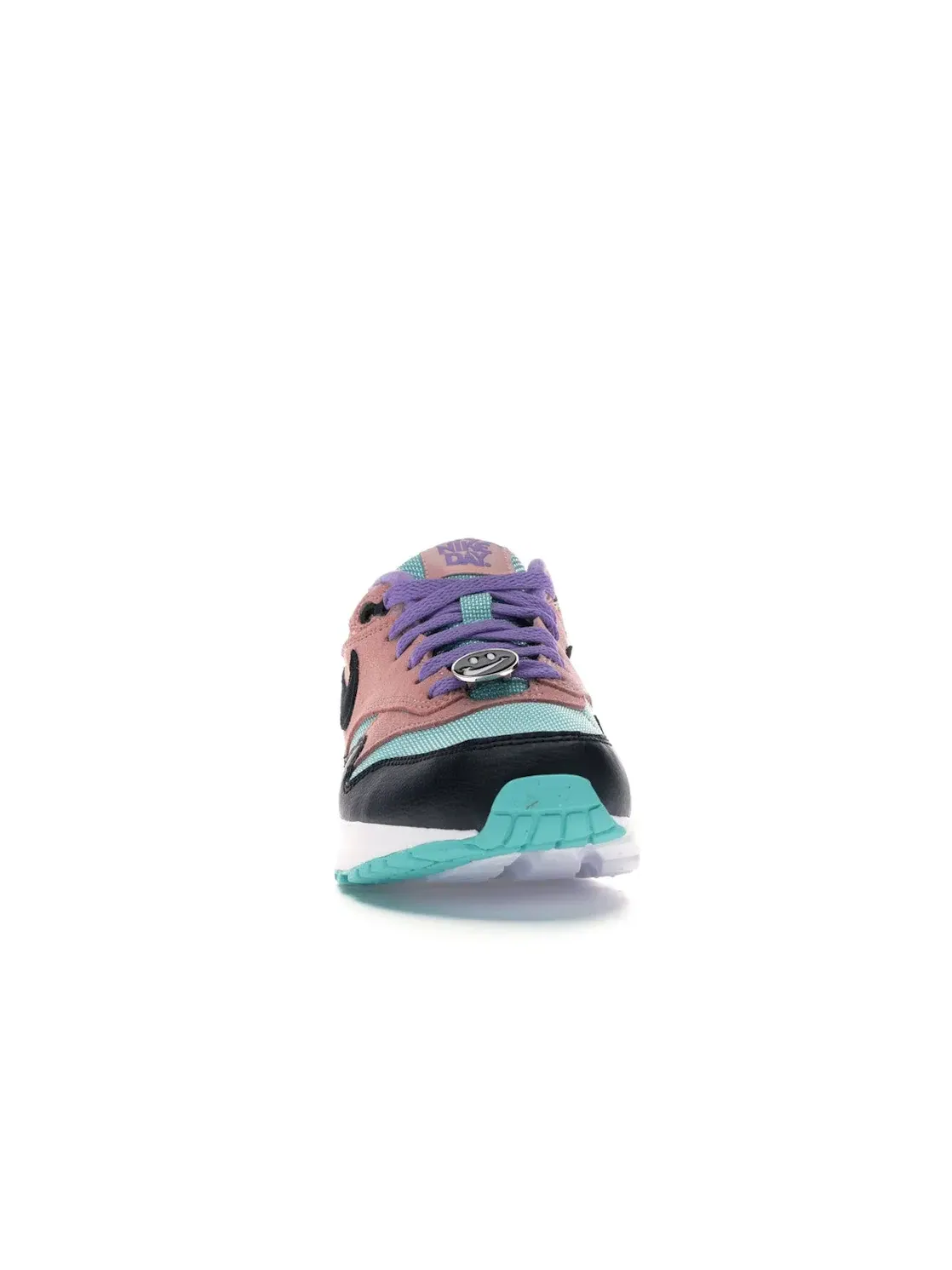 Детские кроссовки с ярким дизайном Nike Air Max 1 — изображение 2 из 4, черный/белый-фиолетовый