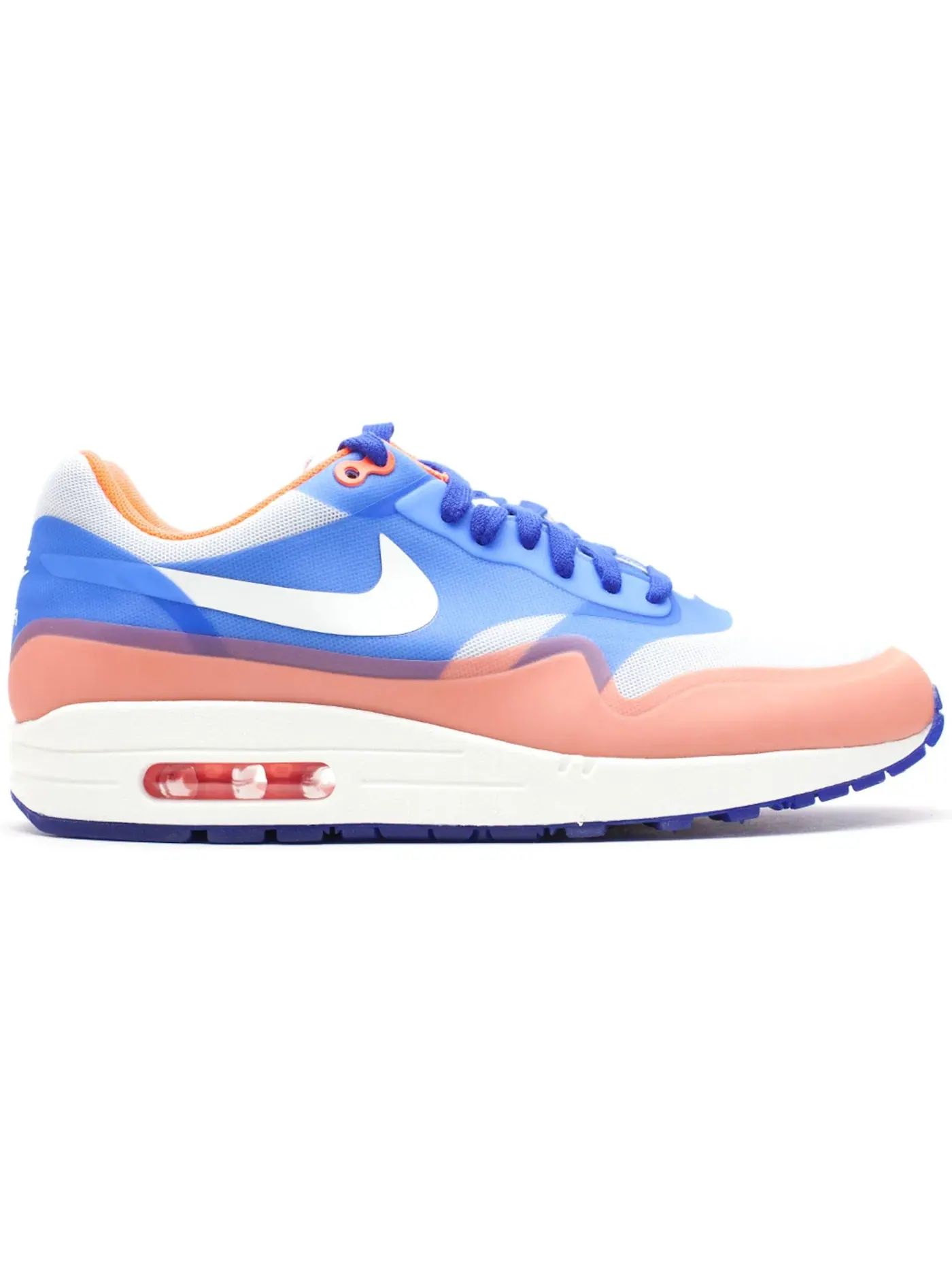 Женские кроссовки с перфорацией Nike Air Max 1 Hyperfuse — изображение 1 из 1, платиновый/-синий