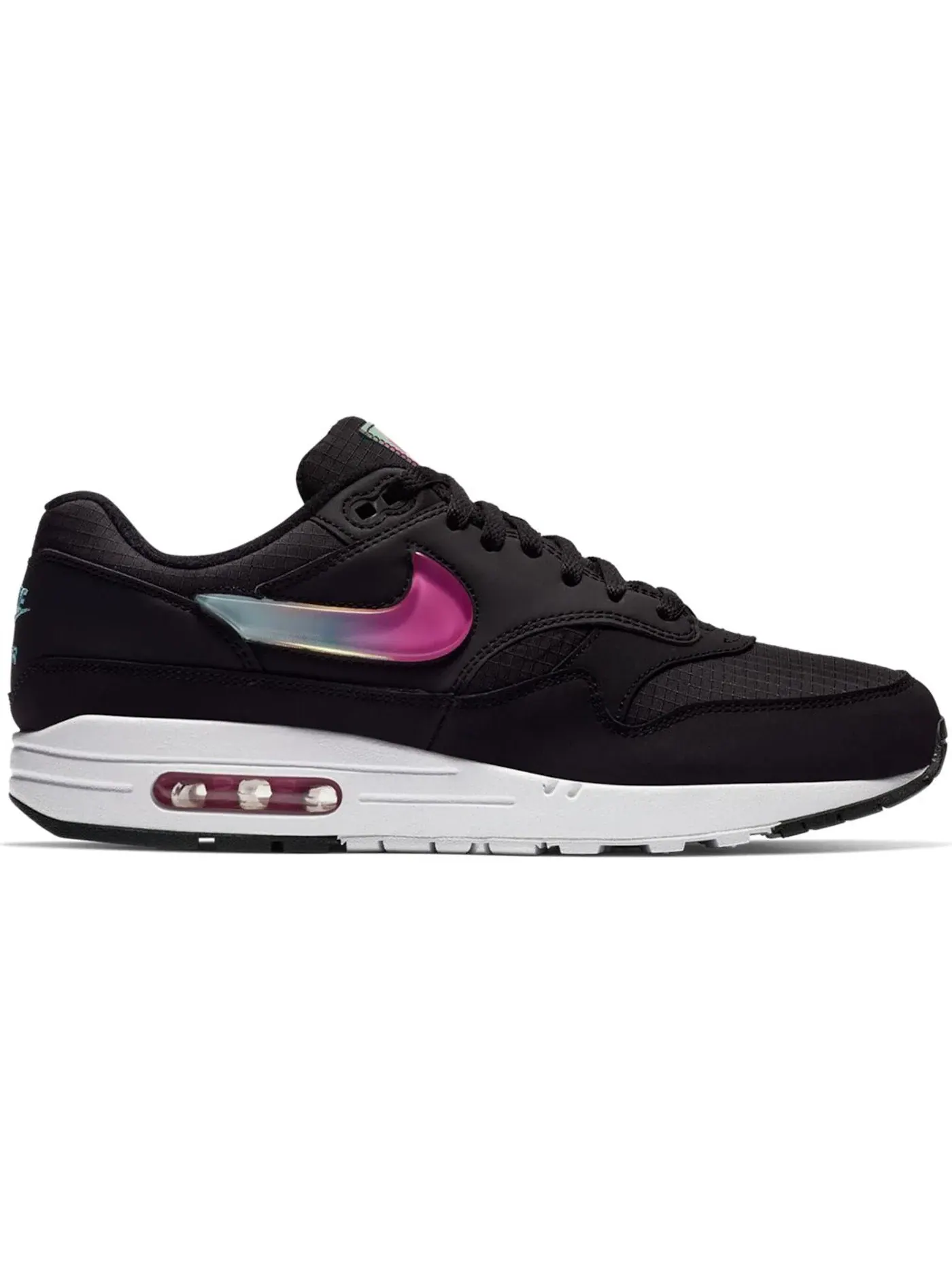 Мужские кроссовки Lifestyle с принтом Nike Air Max 1 Nike — изображение 1 из 1, черный/-синий