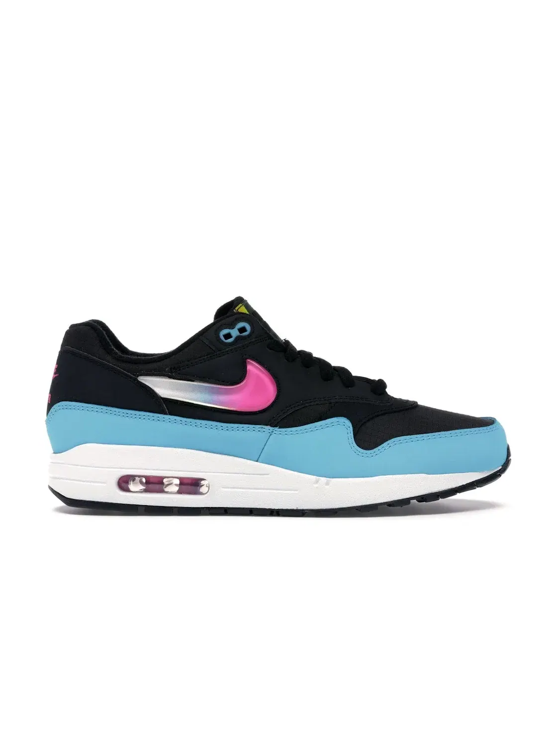 Мужские кроссовки Lifestyle с принтом Nike Air Max 1 Nike — изображение 1 из 4, черный/-синий