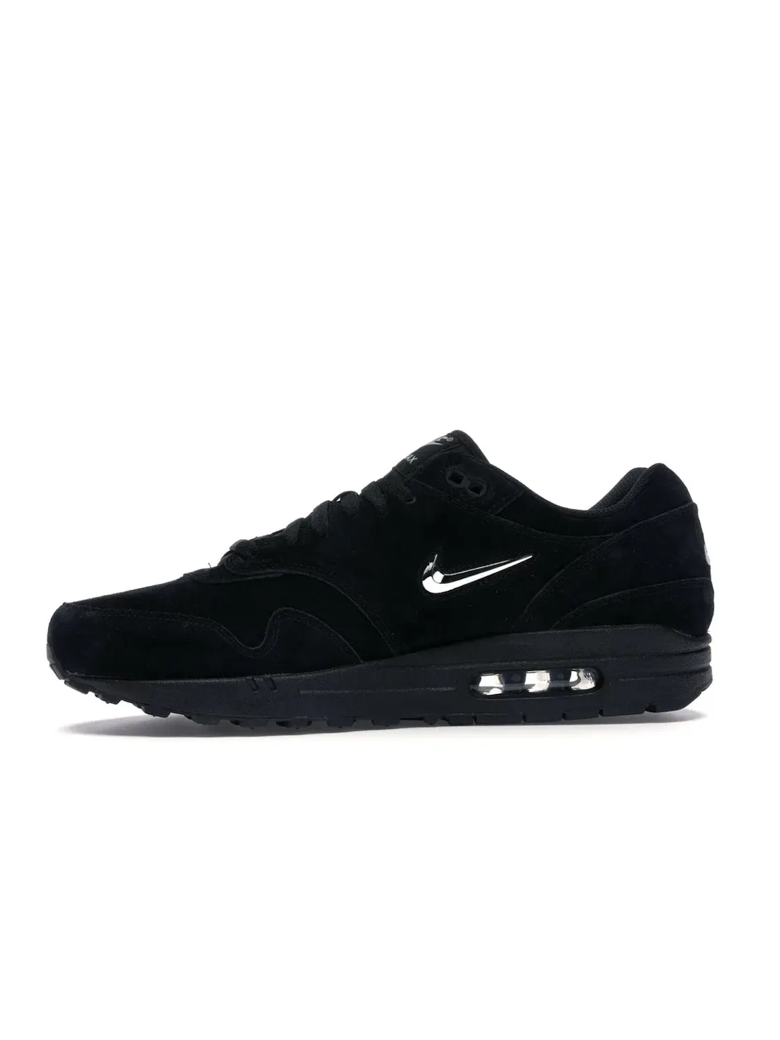 Мужские кроссовки Lifestyle с прозрачным Swoosh Nike Air Max 1 — изображение 3 из 4, черный/-черный