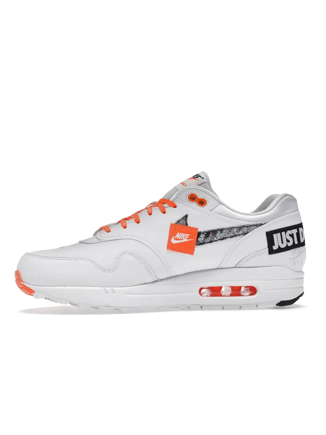 Мужские кроссовки Lifestyle Nike Air Max 1 Just Do It Pack — изображение 3 из 4, белый/белый-оранжевый