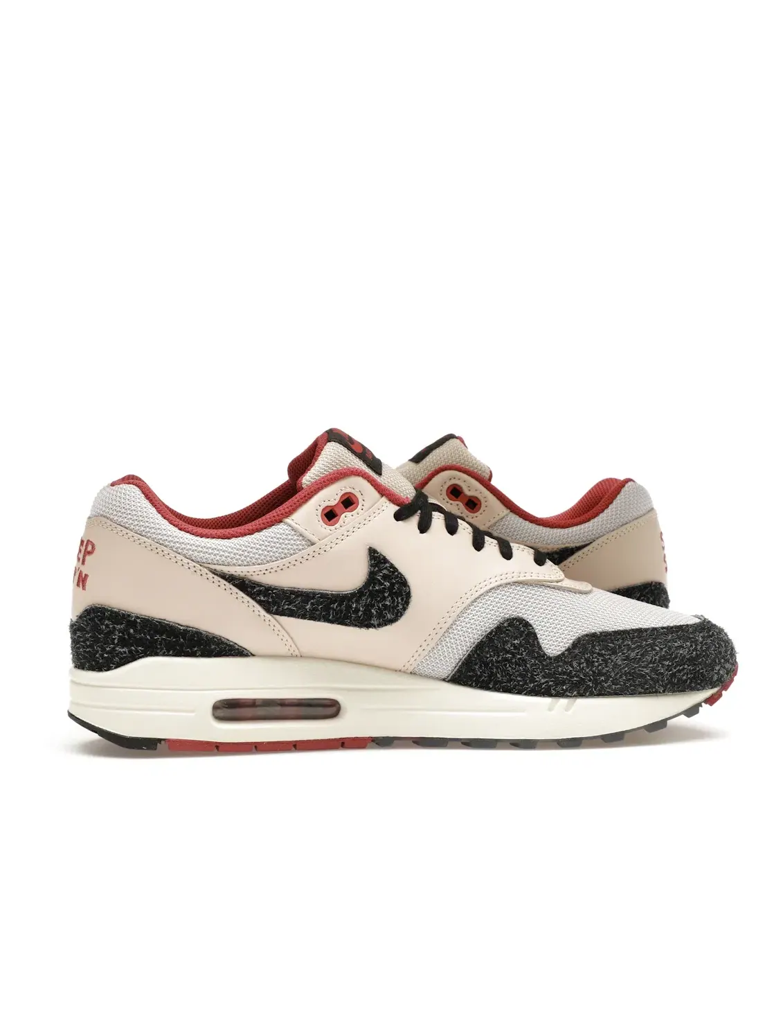 Мужские кроссовки с принтом Nike Air Max 1 Keep Rippin Stop Slippin 2.0 Nike — изображение 3 из 4, белый/черный/серый