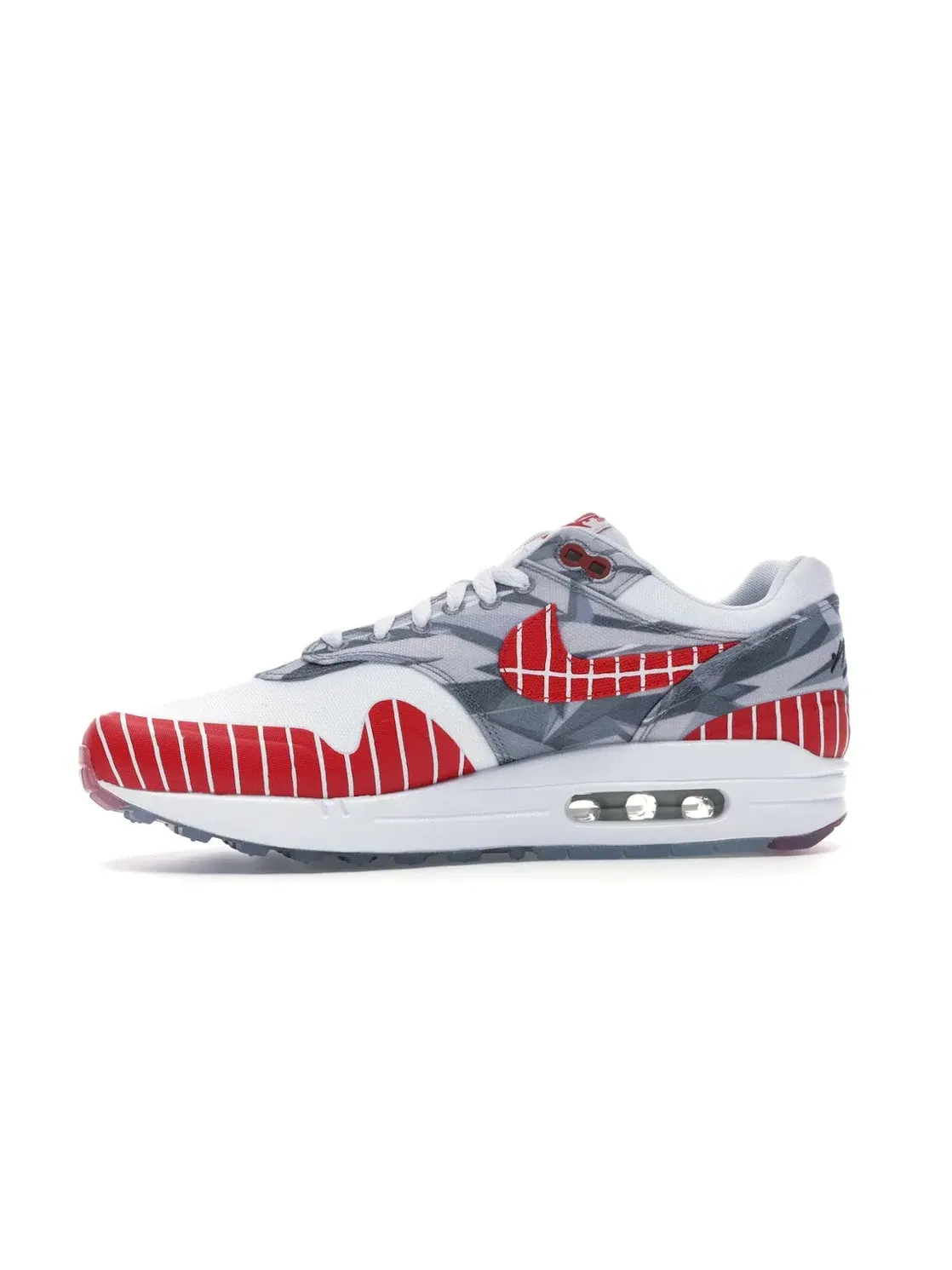 Мужские кроссовки с принтом Nike Air Max 1 Nike — изображение 3 из 4, белый/красный-серый