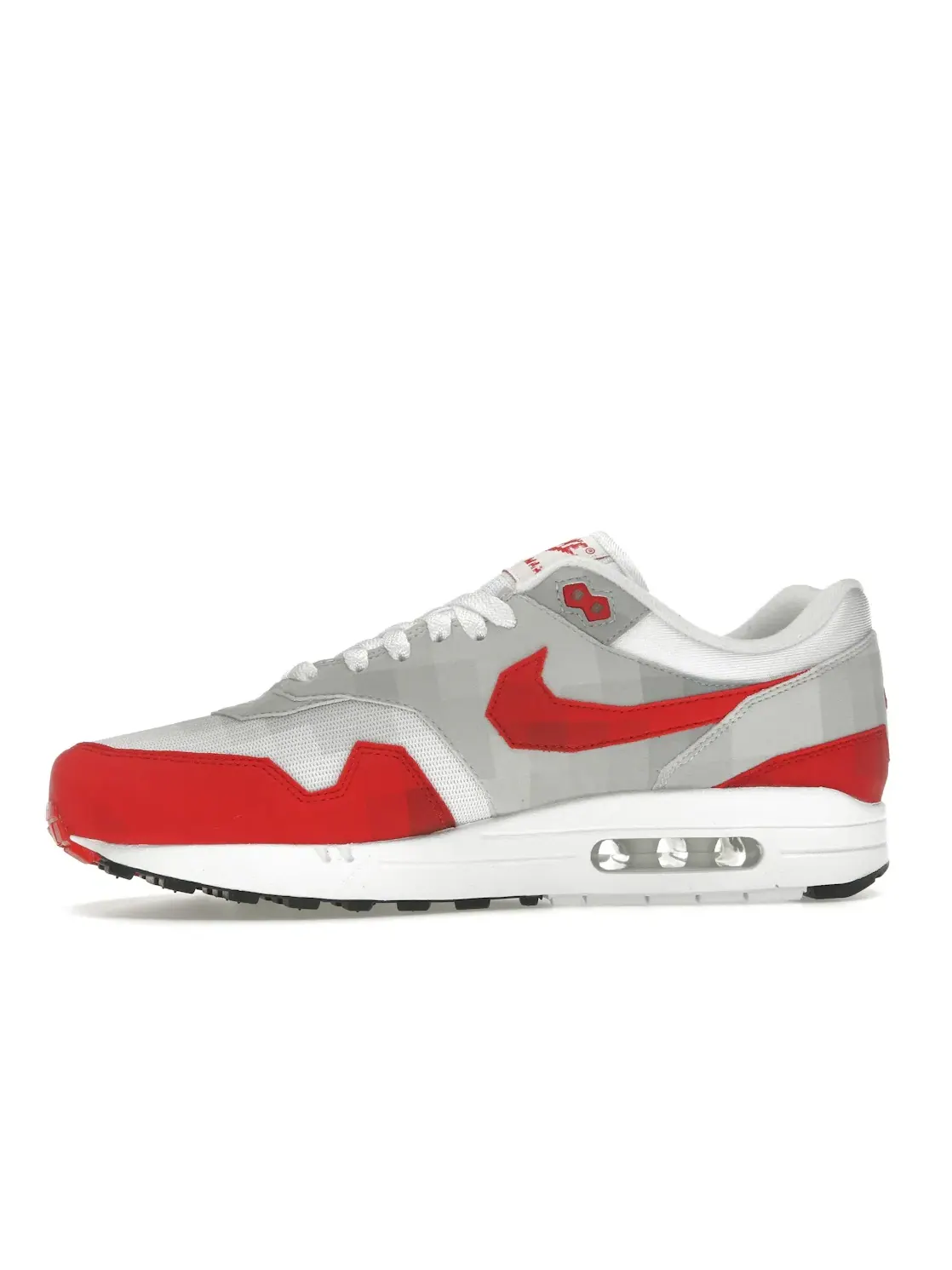 Мужские кроссовки Lifestyle с полигональным принтом Nike Air Max 1 .SWOOSH Low Poly — изображение 3 из 4, красный/белый/серый