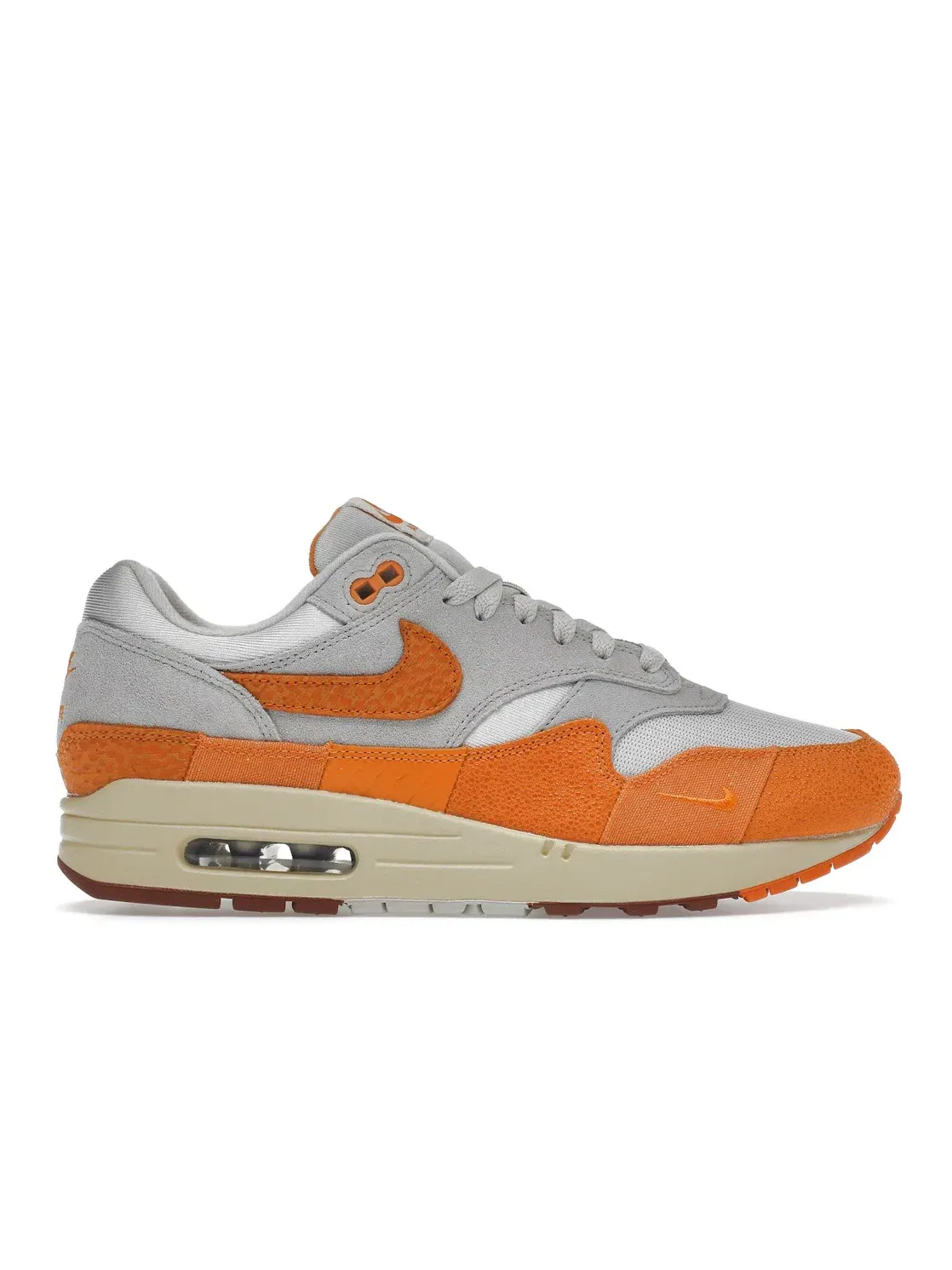 Женские кроссовки с длинным язычком Nike Air Max 1 — изображение 1 из 4, светлый/оранжевый/серый