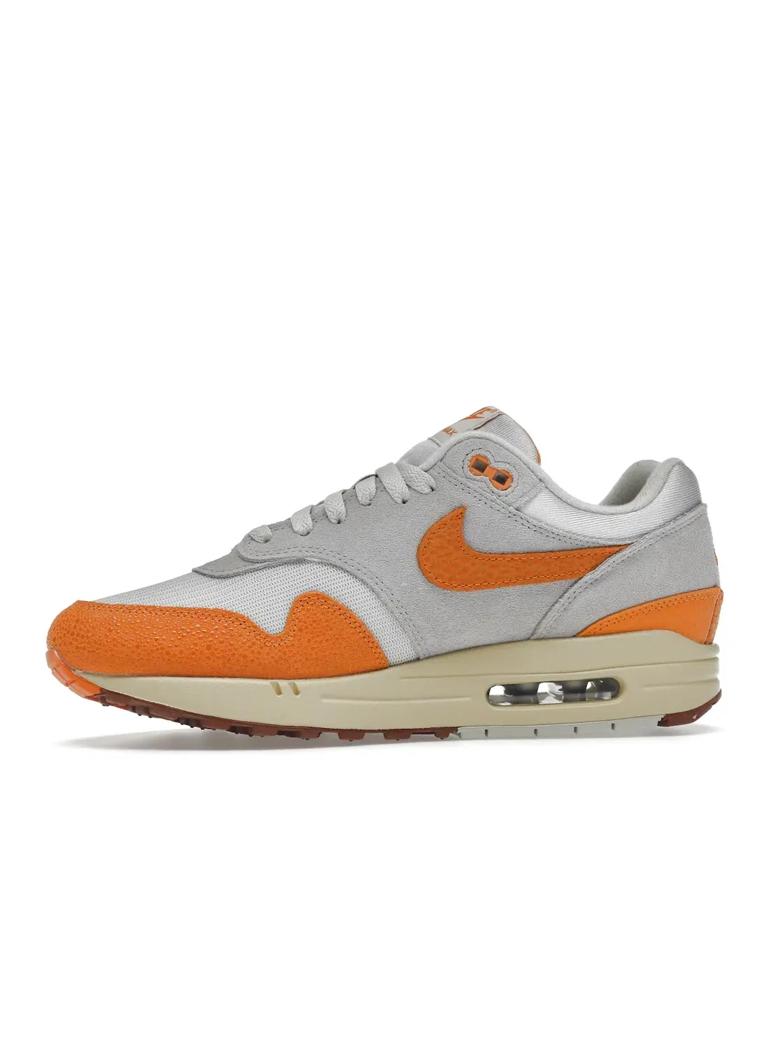 Женские кроссовки с длинным язычком Nike Air Max 1 — изображение 3 из 4, светлый/оранжевый/серый