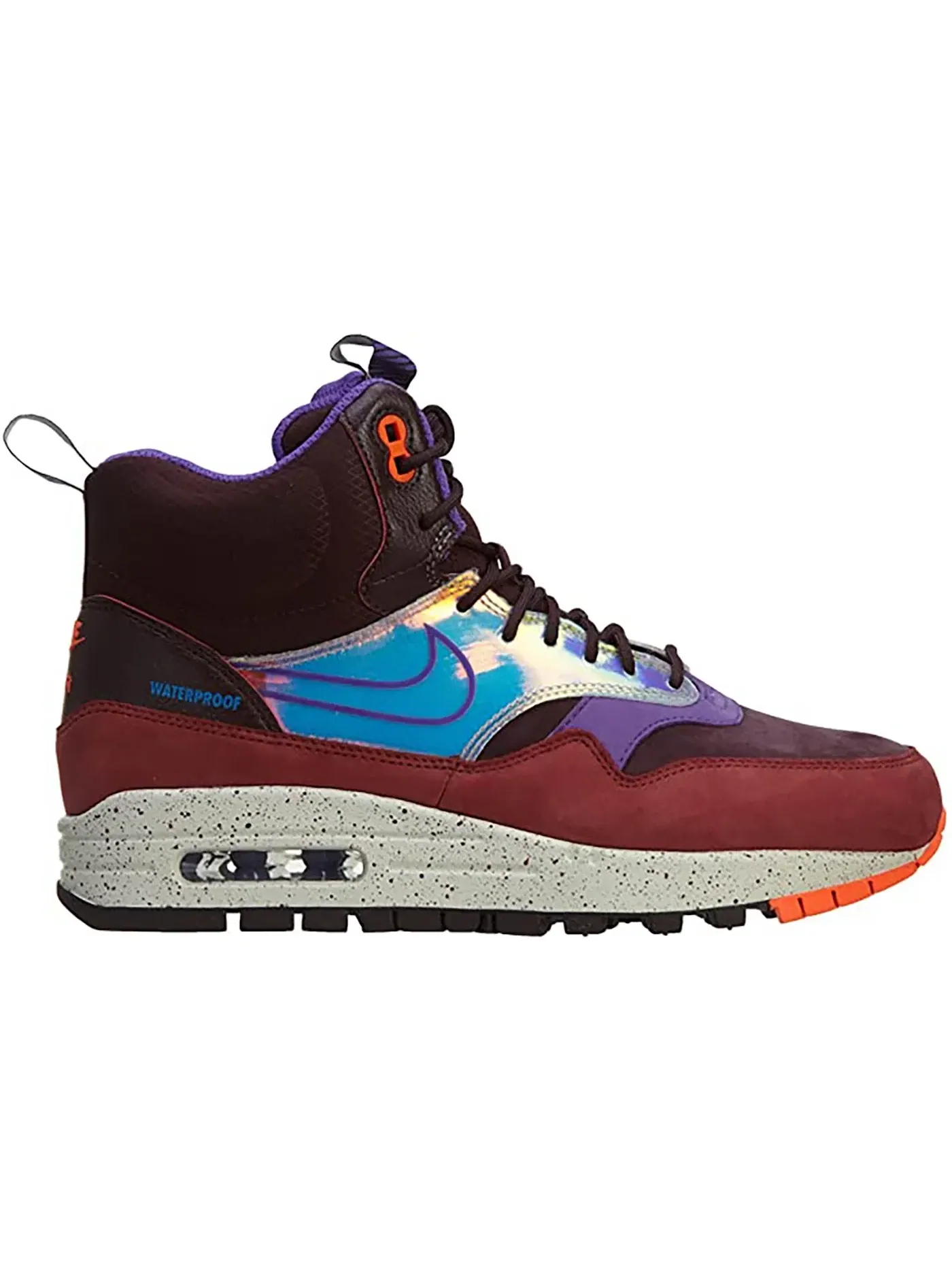 Женские ботинки кроссовки Nike Air Max 1 Mid Sneakerboot — изображение 1 из 1, глубокий бордовый