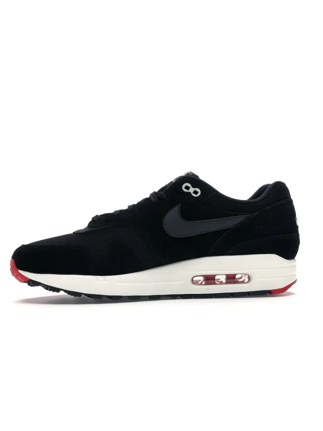 Мужские кроссовки Lifestyle Nike Air Max 1 — изображение 3 из 4, черный/серый-красный