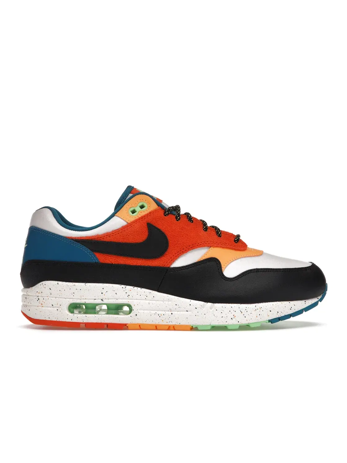 Мужские кроссовки Lifestyle с ярким дизайном Nike Air Max 1 Nike — изображение 1 из 4, белый/черный--синий