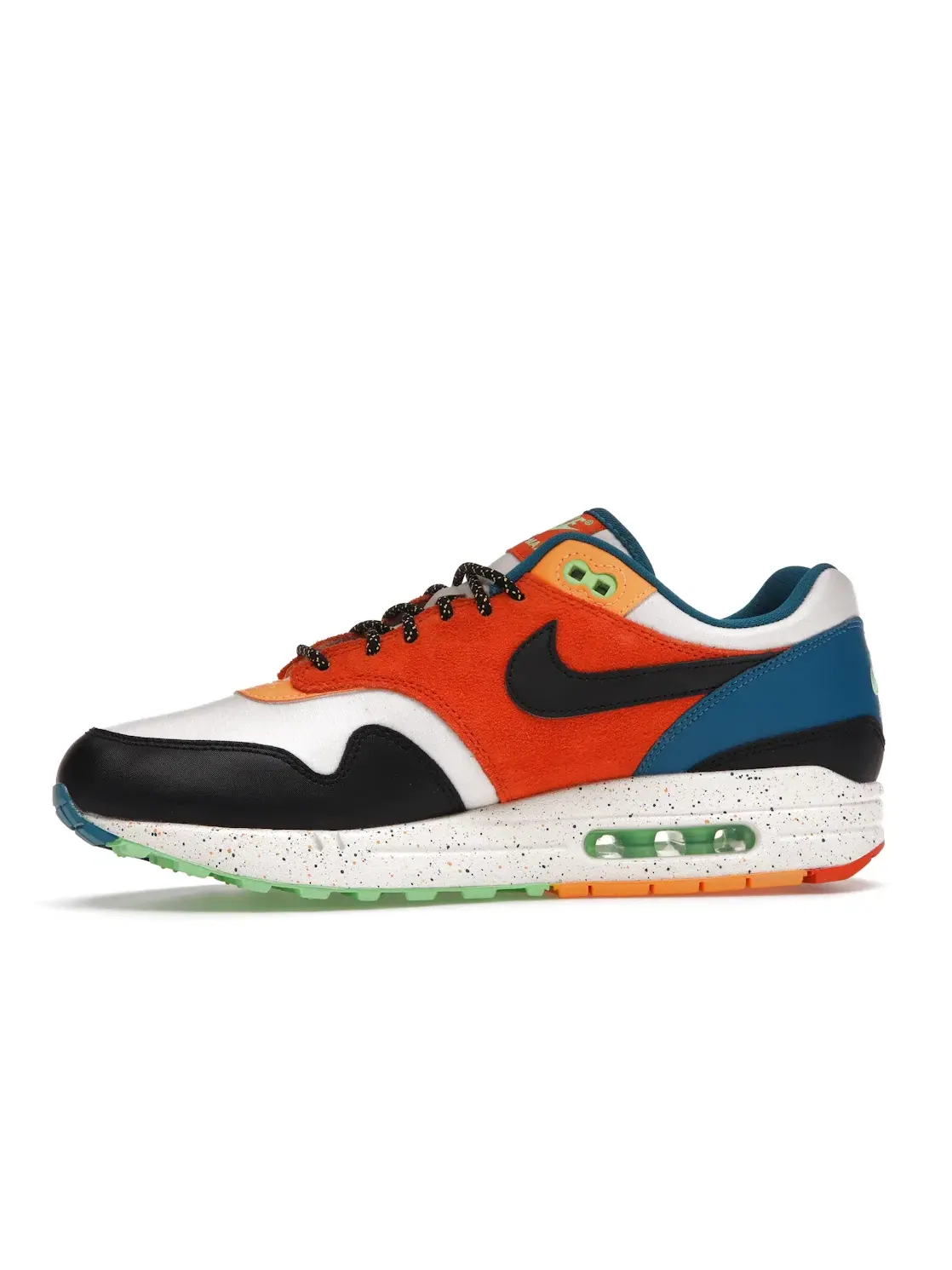 Мужские кроссовки Lifestyle с ярким дизайном Nike Air Max 1 Nike — изображение 3 из 4, белый/черный--синий