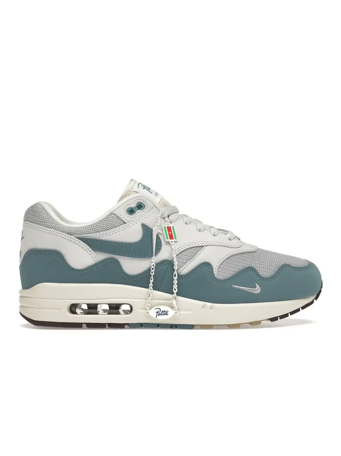 Мужские кроссовки Lifestyle с браслетом Nike Air Max 1 Patta Waves Noise Aqua — изображение 1 из 4