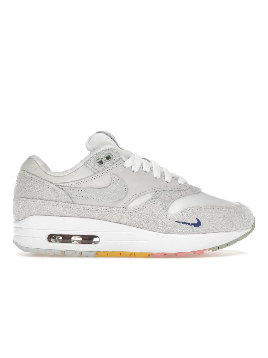 Женские кроссовки с помпонами Nike Air Max 1 — изображение 1 из 4, белый/белый