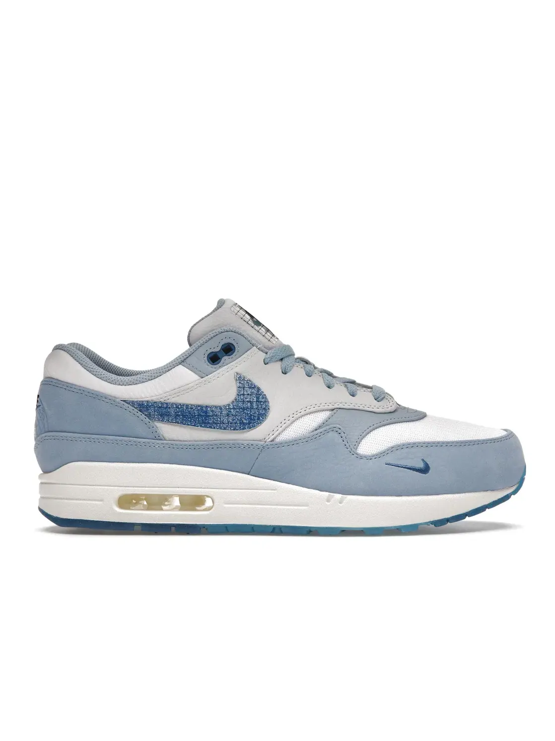 Мужские кроссовки Lifestyle с принтом Nike Air Max 1 Premium — изображение 1 из 4, белый/темный синий/синий