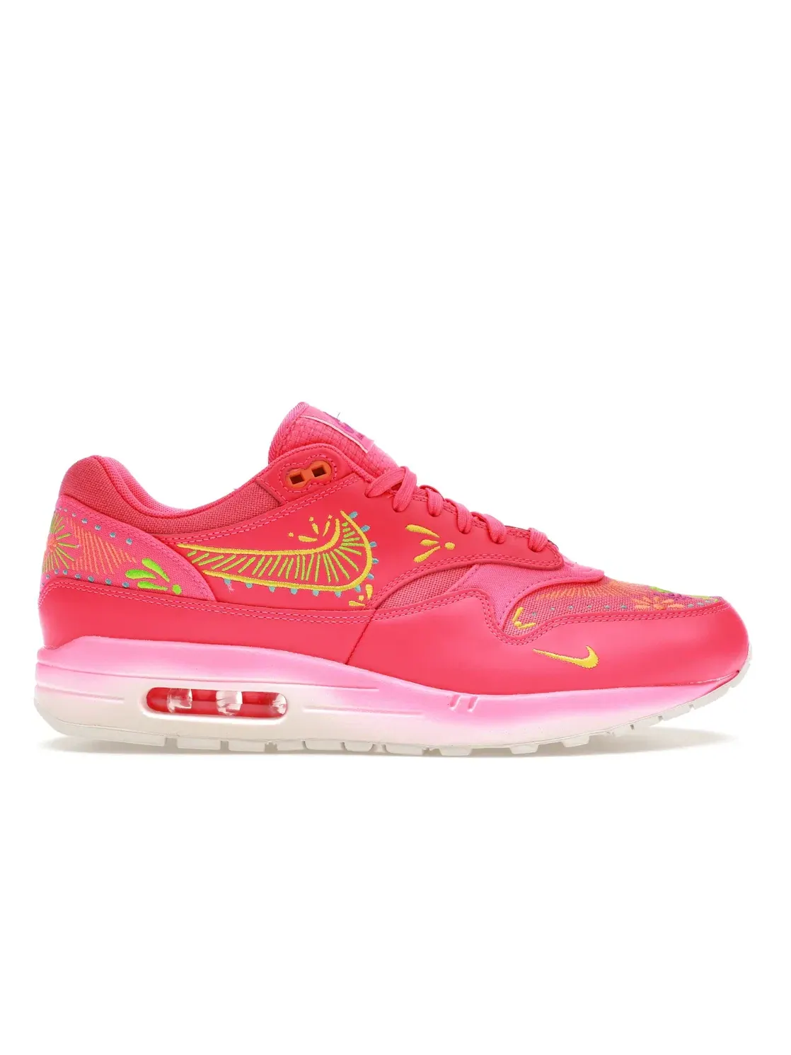 Мужские кроссовки Lifestyle Nike Air Max 1 PRM — изображение 1 из 4, розовый//желтый/зеленый