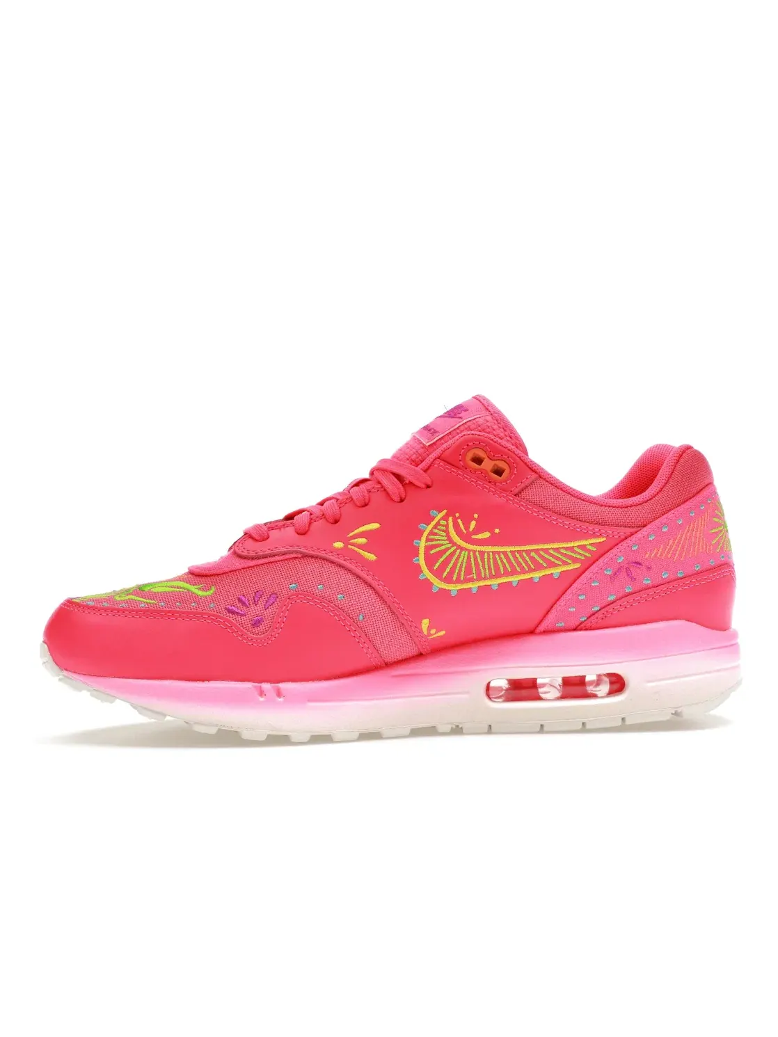 Мужские кроссовки Lifestyle Nike Air Max 1 PRM — изображение 3 из 4, розовый//желтый/зеленый