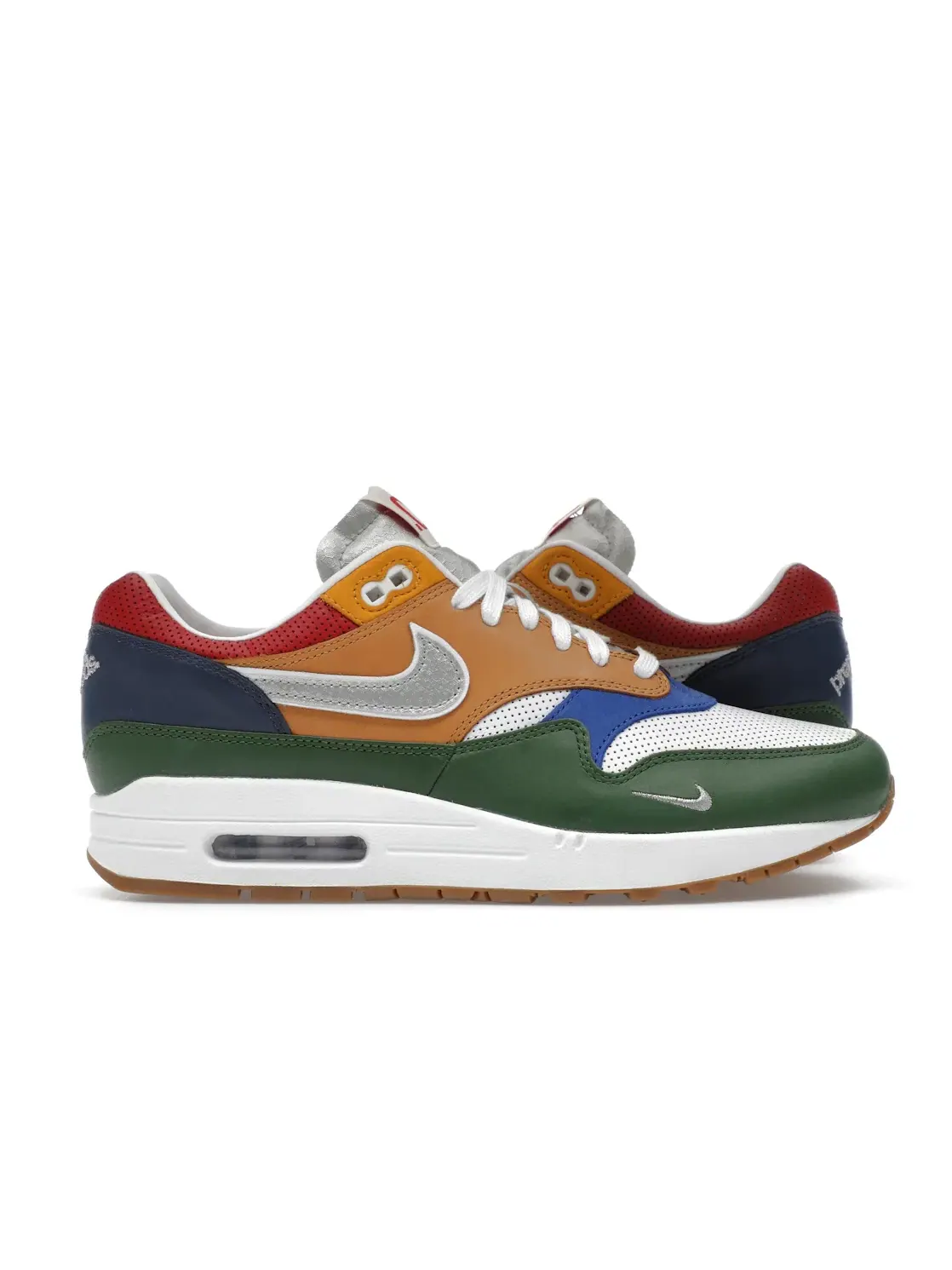 Мужские кроссовки Lifestyle Nike Air Max 1 — изображение 1 из 4, белый зеленый красный
