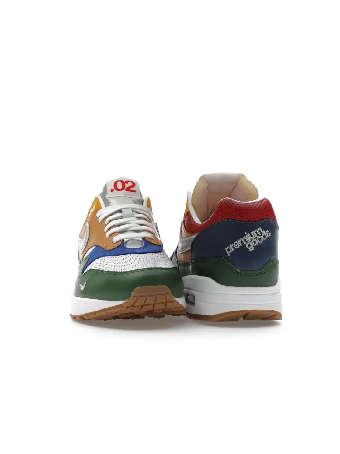 Мужские кроссовки Lifestyle Nike Air Max 1 — изображение 2 из 4, белый зеленый красный