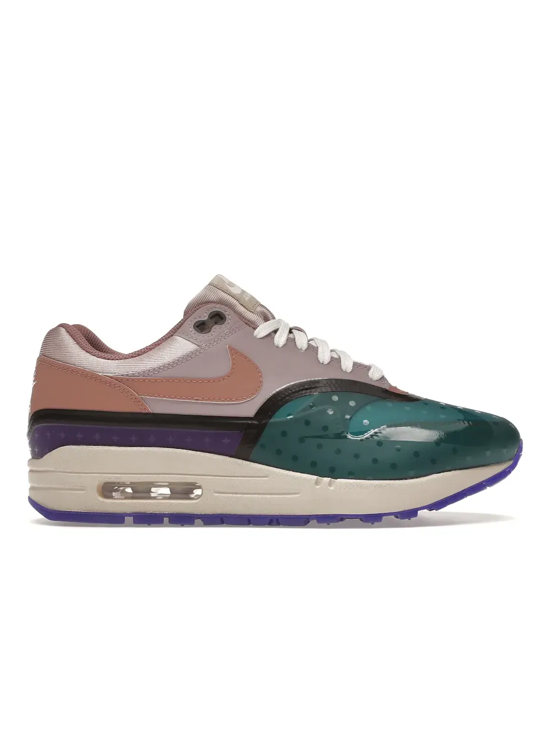 Женские кроссовки Lifestyle с принтом Nike Air Max 1 Premium Nike — изображение 1 из 4, розовый/синий/фиолетовый