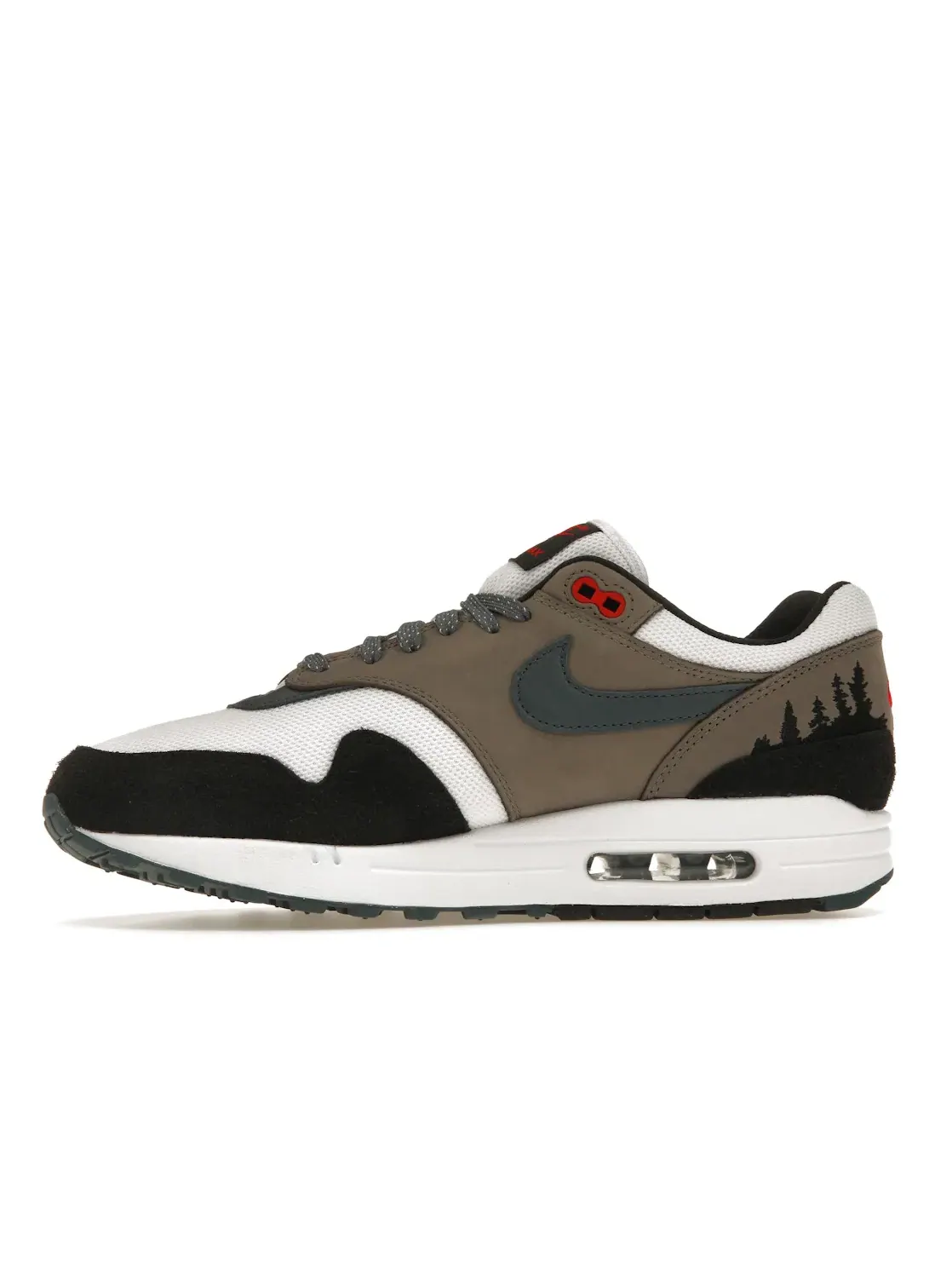 Мужские кроссовки Lifestyle с принтом Nike Air Max 1 PRM — изображение 3 из 4, белый/синий-черный-серый