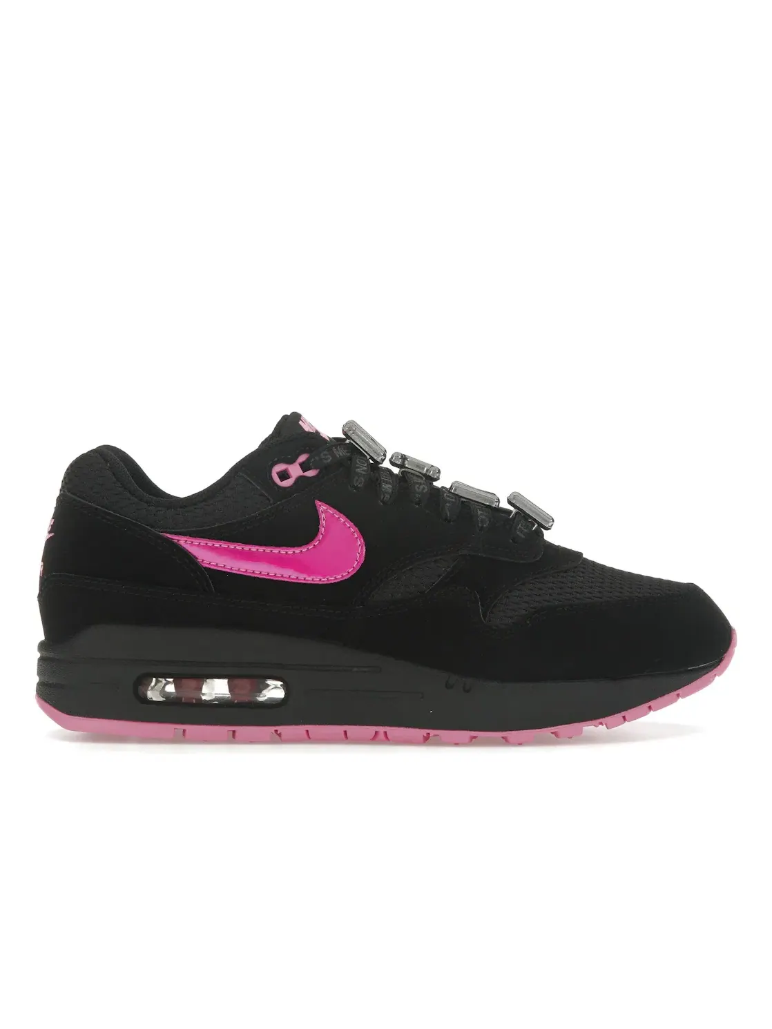 Мужские кроссовки с премиальной отделкой Nike Air Max 1 PRM — изображение 1 из 4, черный/розовый