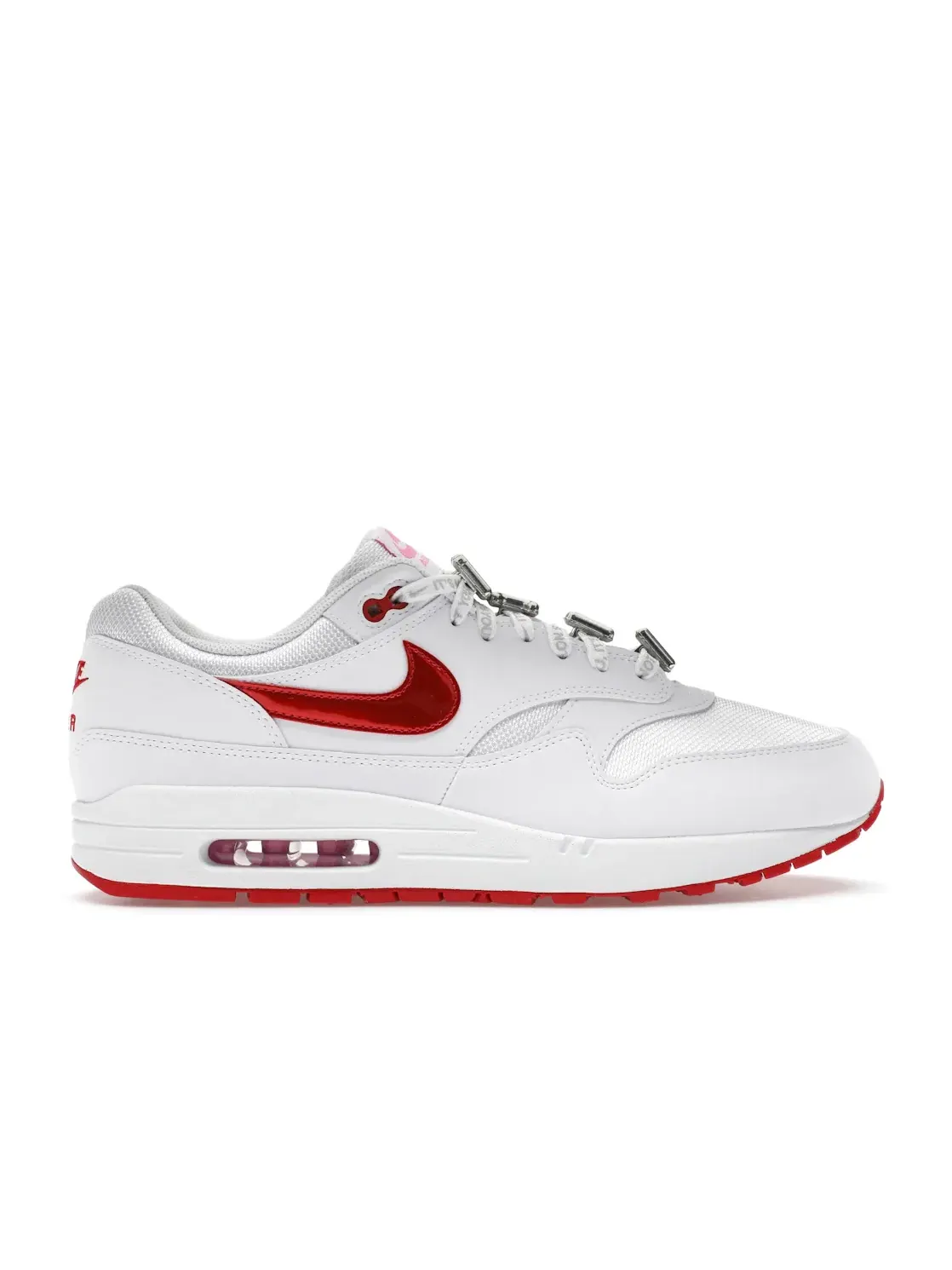Мужские кроссовки с принтом Nike Air Max 1 PRM Nike — изображение 1 из 4, белый/красный/розовый