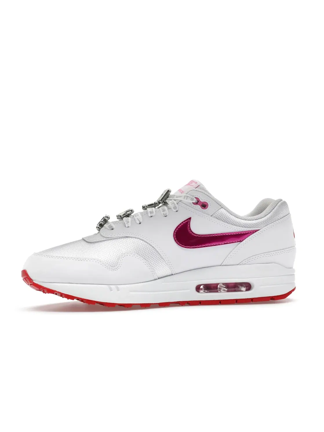 Мужские кроссовки с принтом Nike Air Max 1 PRM Nike — изображение 3 из 4, белый/красный/розовый