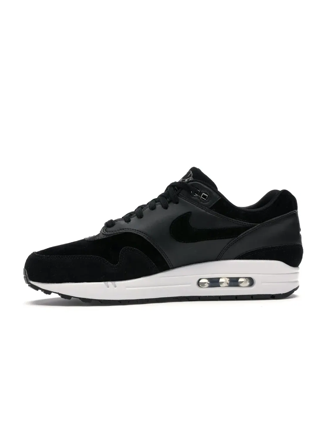 Мужские кроссовки Lifestyle с принтом Nike Air Max 1 Nike — изображение 3 из 4, черный/-белый