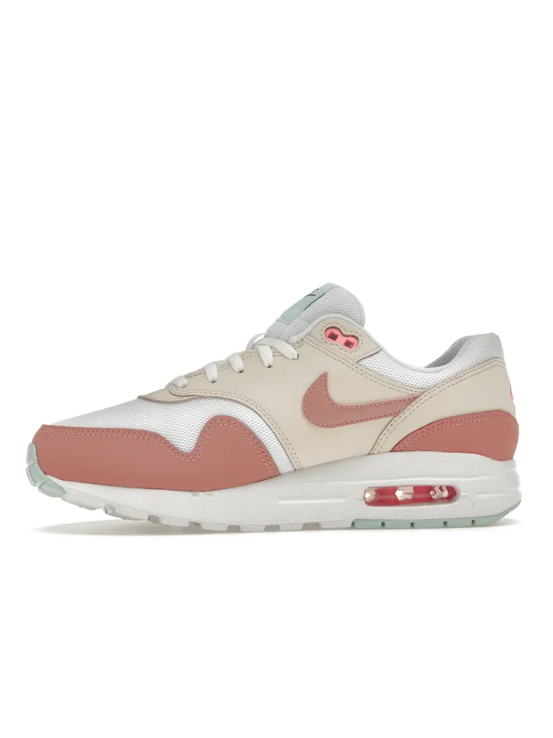 Детские кроссовки Lifestyle Nike Air Max 1 — изображение 3 из 4, белый/красный//розовый