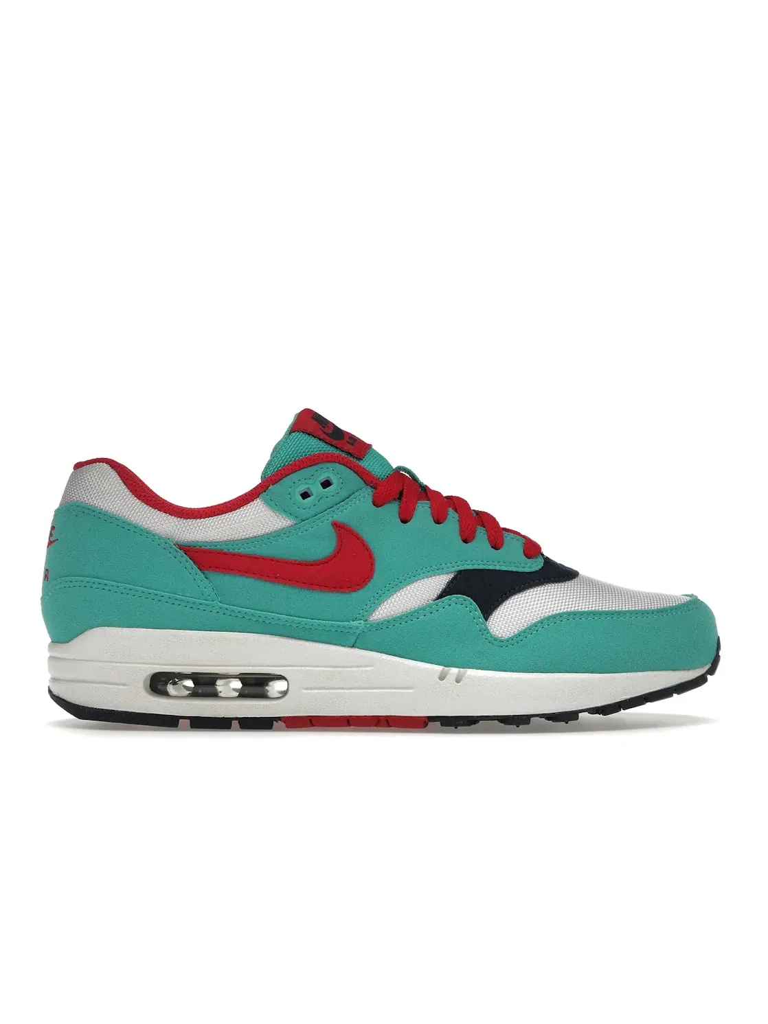 Женские кроссовки с ретро-дизайном Nike Air Max 1 — изображение 1 из 4, красный