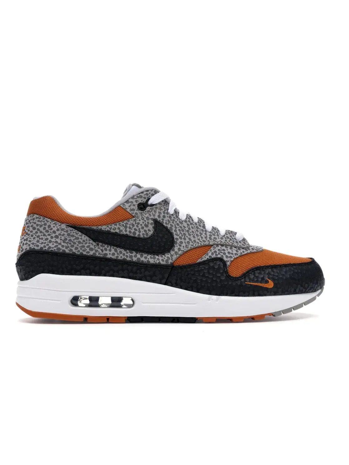Мужские кроссовки с принтом Safari Nike Air Max 1 — изображение 1 из 4, черный/серый