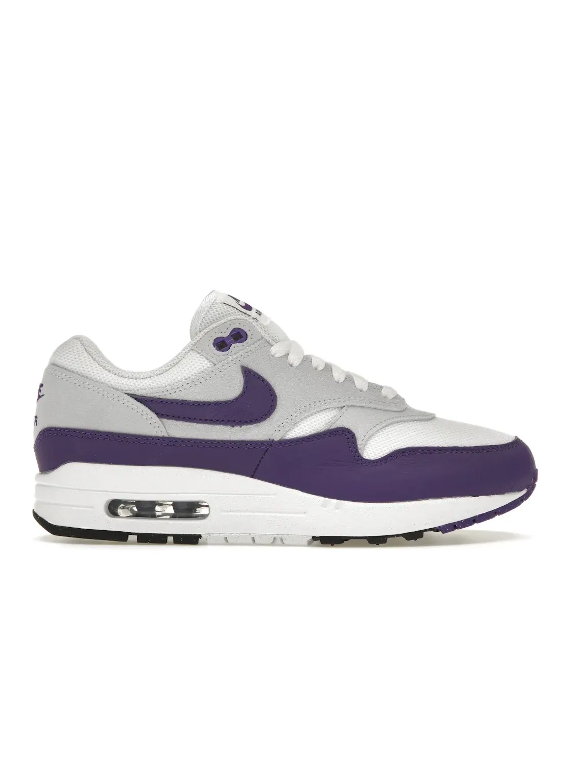 Мужские кроссовки для повседневной носки Nike Air Max 1 SC — изображение 1 из 4, белый/фиолетовый/черный