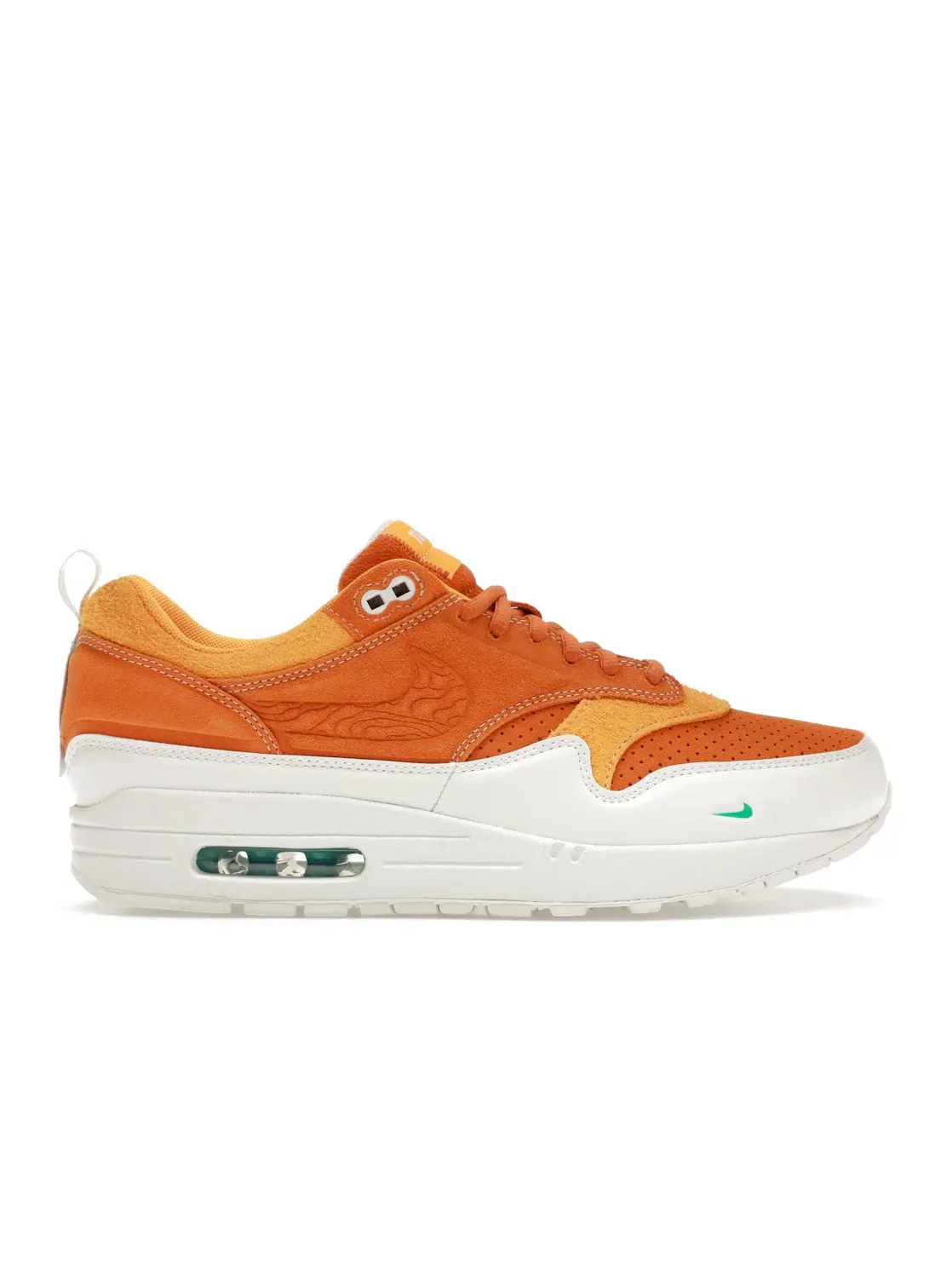 Женские кроссовки с контрастным дизайном Nike Air Max 1 — изображение 1 из 4, белый