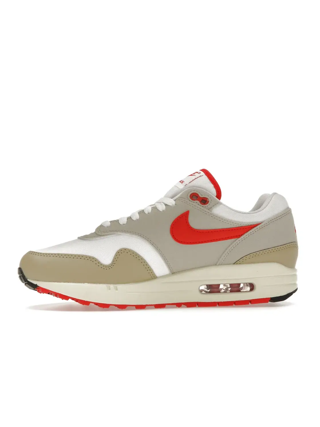 Мужские кроссовки Lifestyle Nike Air Max 1 — изображение 3 из 4, белый/кремовый//красный