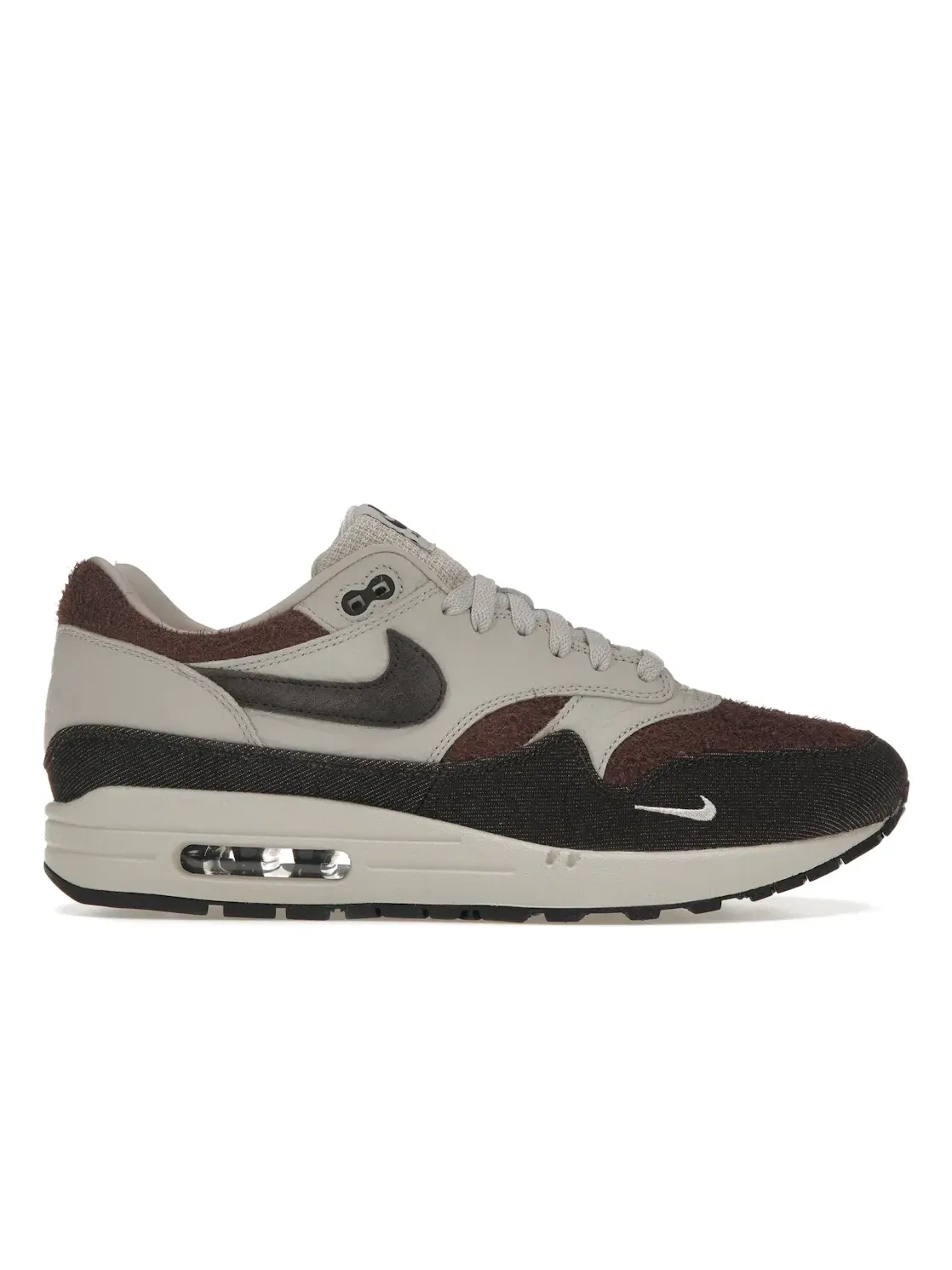 Мужские кроссовки Lifestyle с замшевыми вставками Nike Air Max 1 — изображение 1 из 4, белый/коричневый