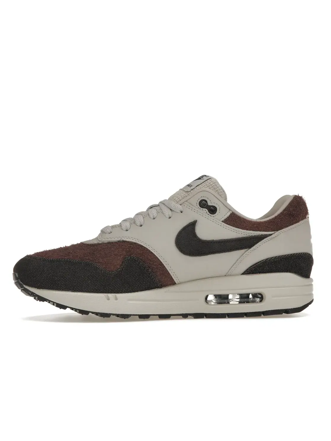 Мужские кроссовки Lifestyle с замшевыми вставками Nike Air Max 1 — изображение 3 из 4, белый/коричневый