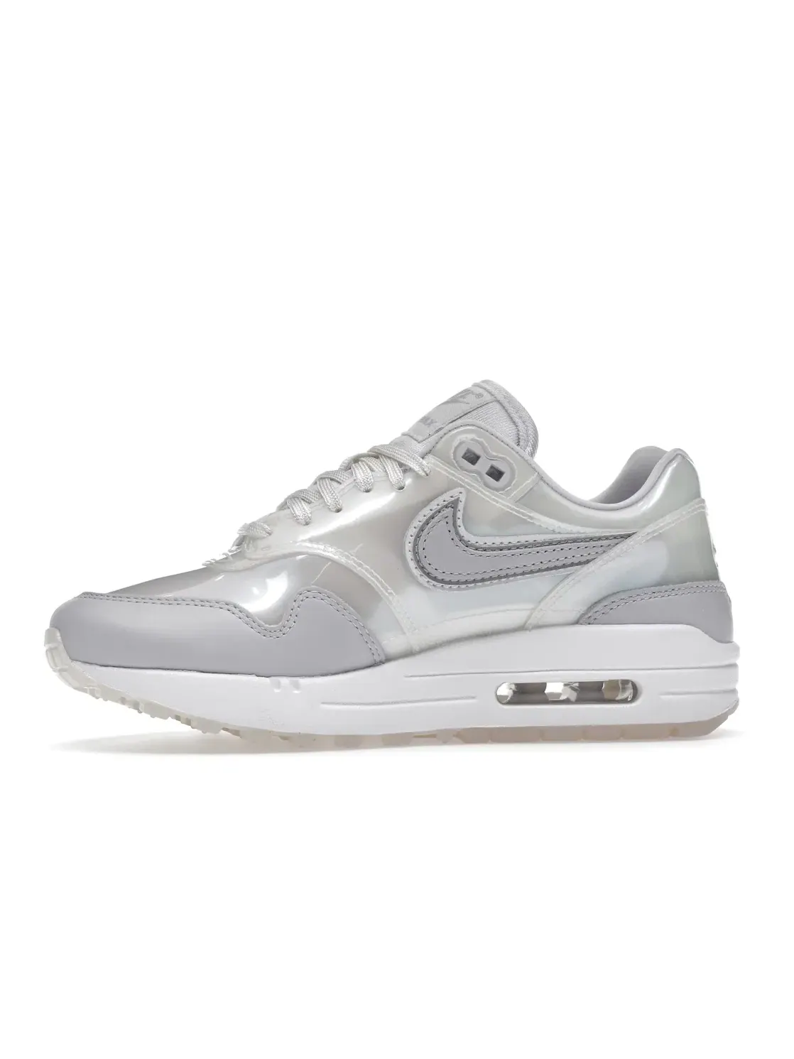 Женские кроссовки Lifestyle с полупрозрачным верхом Nike Air Max 1 — изображение 3 из 4, белый/прозрачный-серый