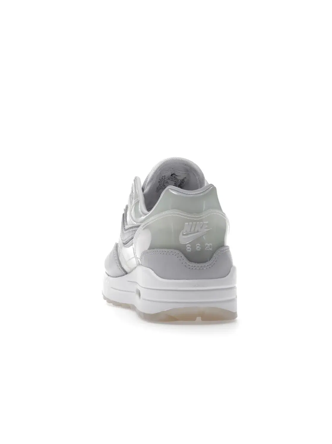 Женские кроссовки Lifestyle с полупрозрачным верхом Nike Air Max 1 — изображение 4 из 4, белый/прозрачный-серый