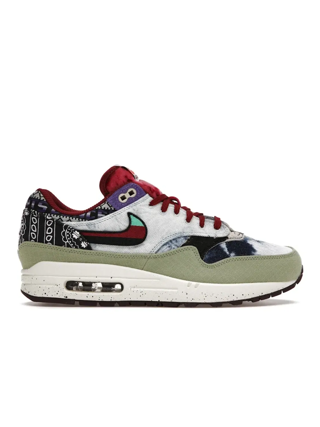 Мужские кроссовки Lifestyle Nike Air Max 1 SP — изображение 1 из 4, зеленый/черный/красный