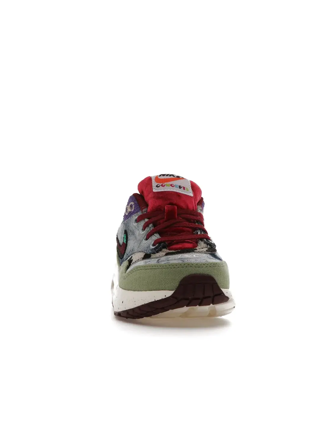 Детские кроссовки Lifestyle Nike Air Max 1 SP Concepts Mellow — изображение 2 из 4, зеленый/черный/красный