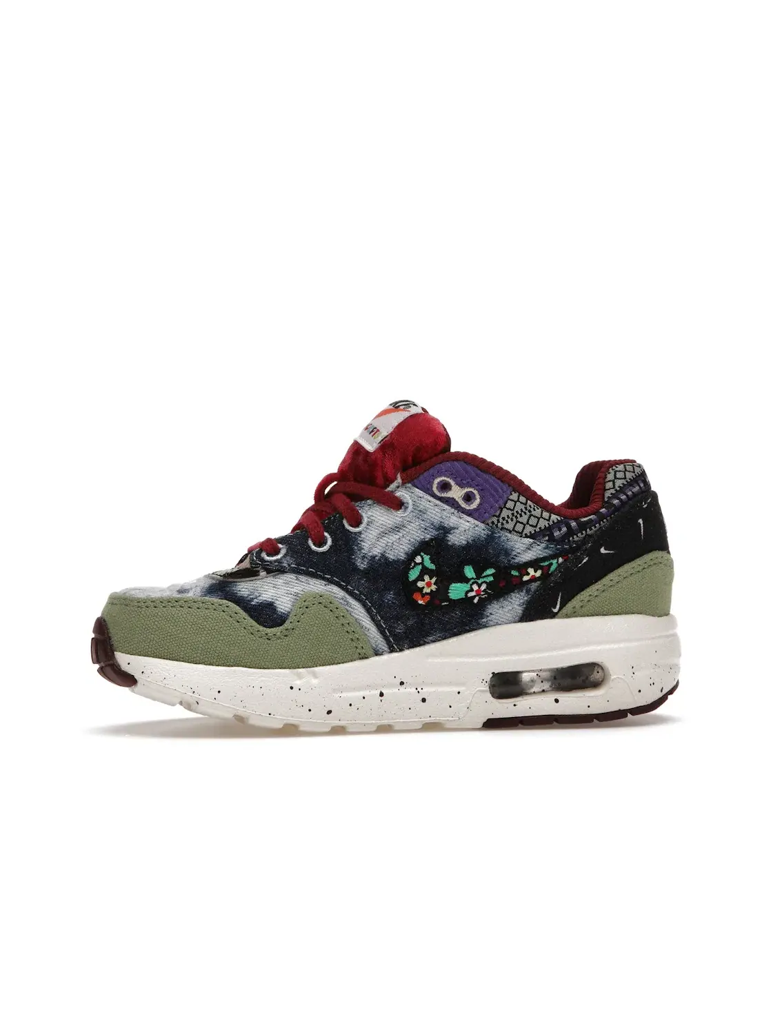 Детские кроссовки Lifestyle Nike Air Max 1 SP Concepts Mellow — изображение 3 из 4, зеленый/черный/красный