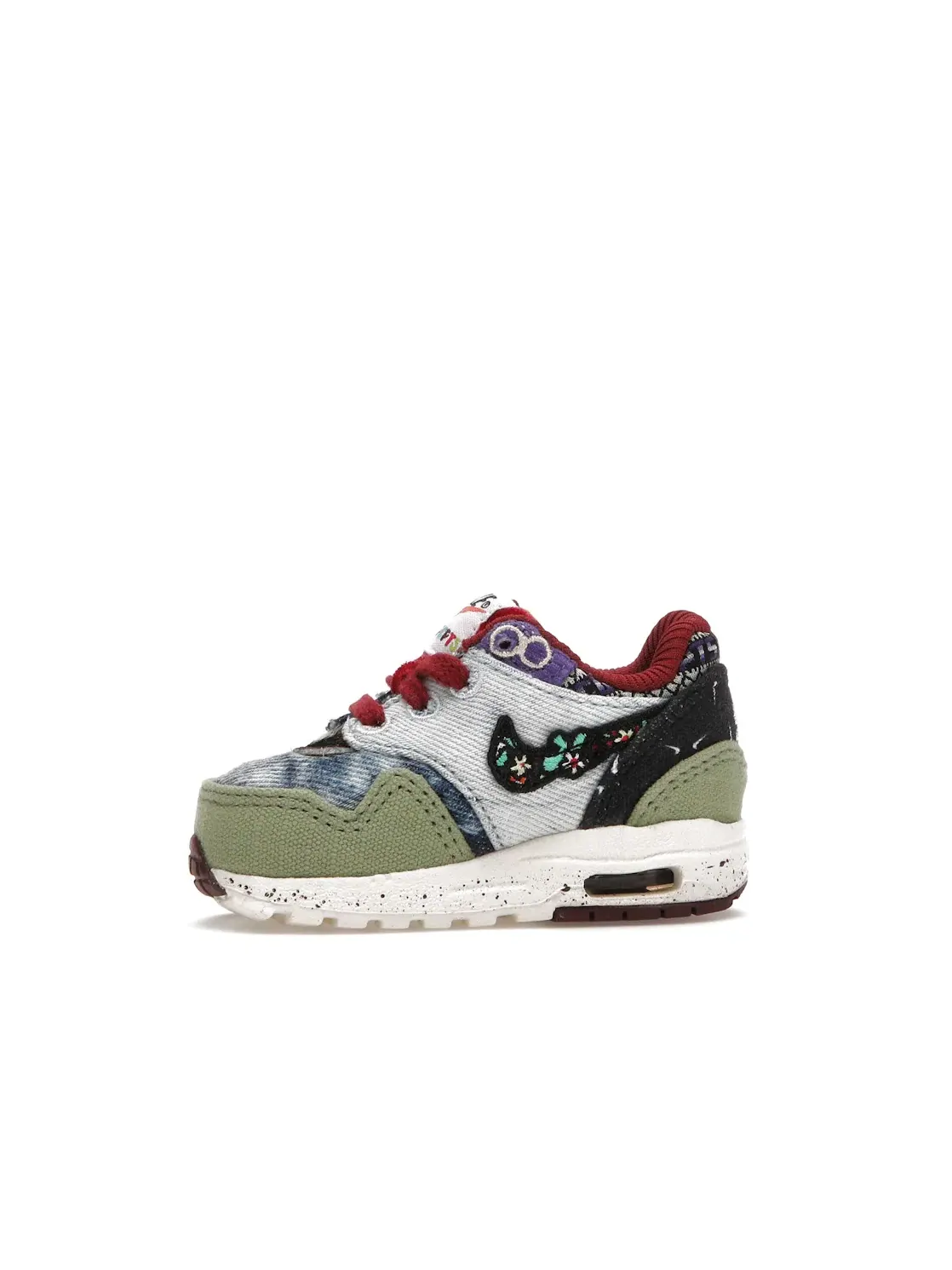 Детские кроссовки Lifestyle Nike Air Max 1 SP Concepts Mellow Nike — изображение 3 из 4, зеленый/черный/красный