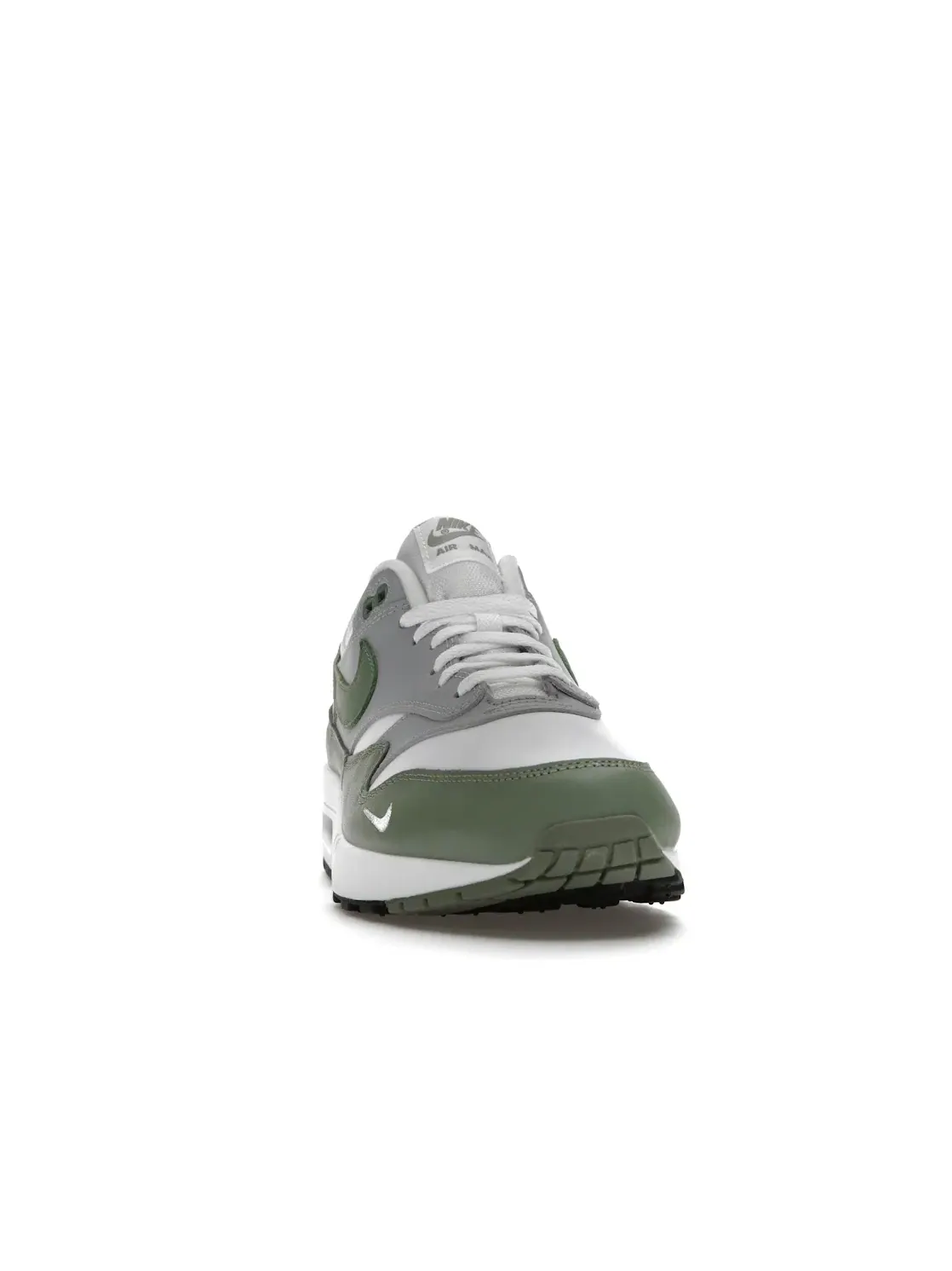 Мужские кроссовки с кожаным верхом Nike Air Max 1 — изображение 2 из 4, белый/-серый-черный